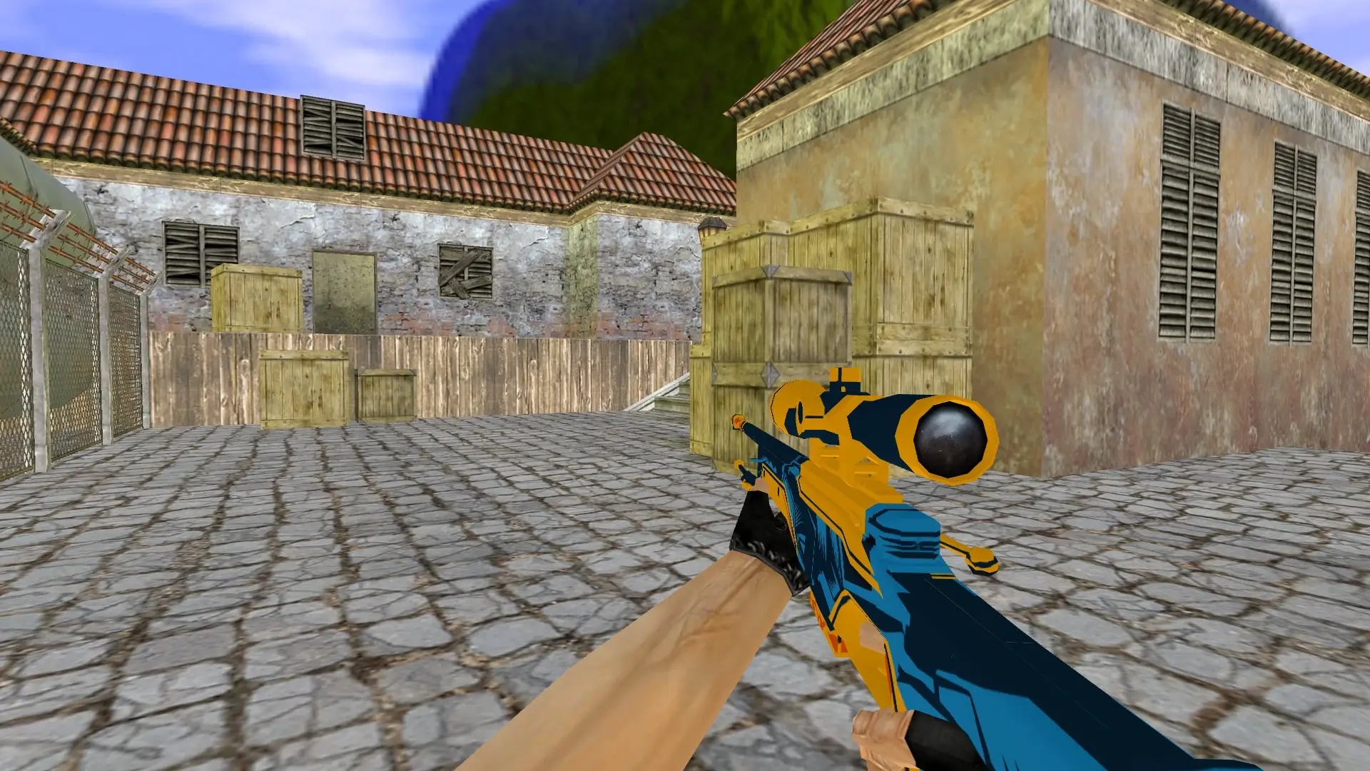 AWP Blue Angel — de_inferno (first person)