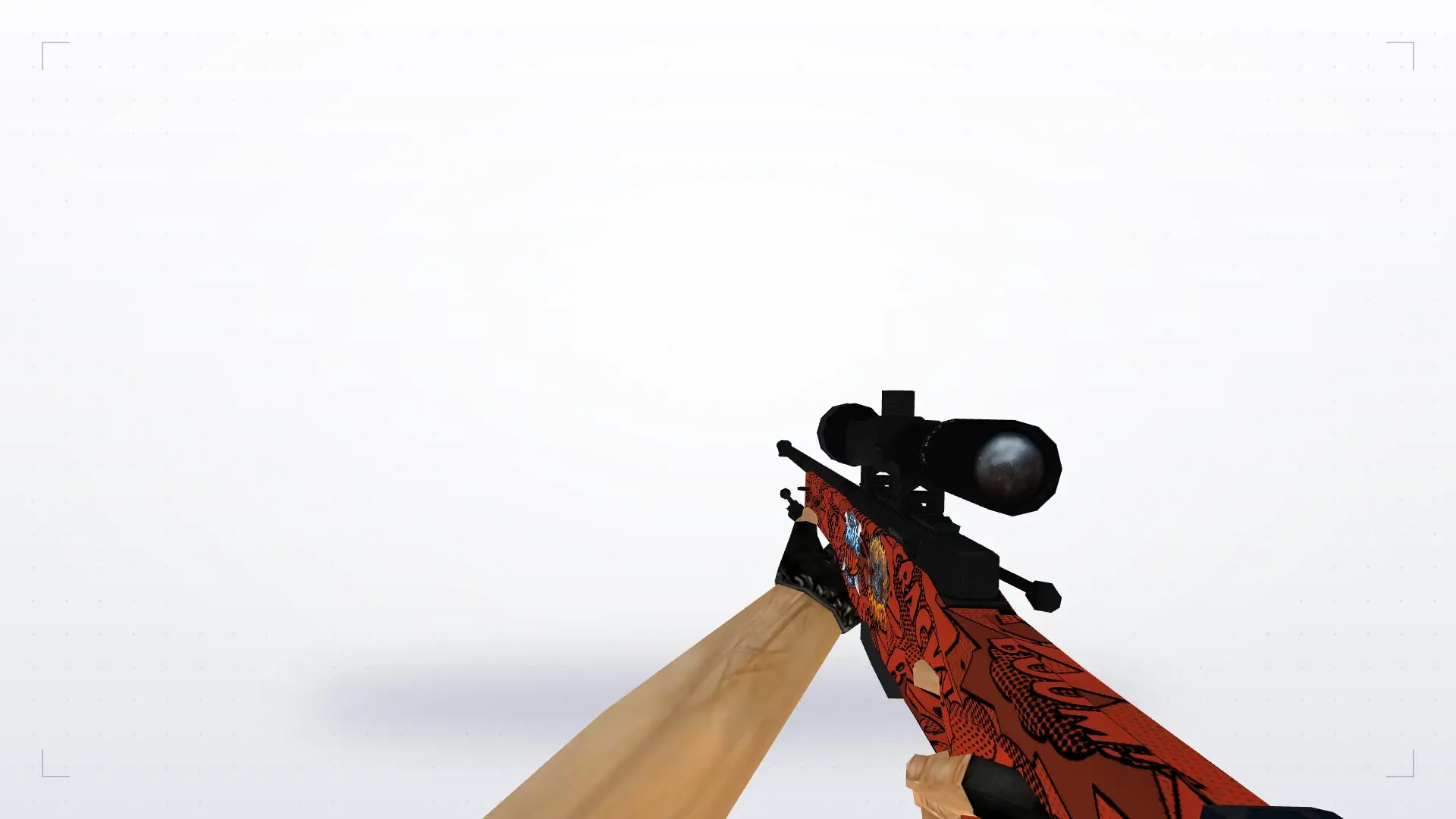 AWP Boom with stickers — first person