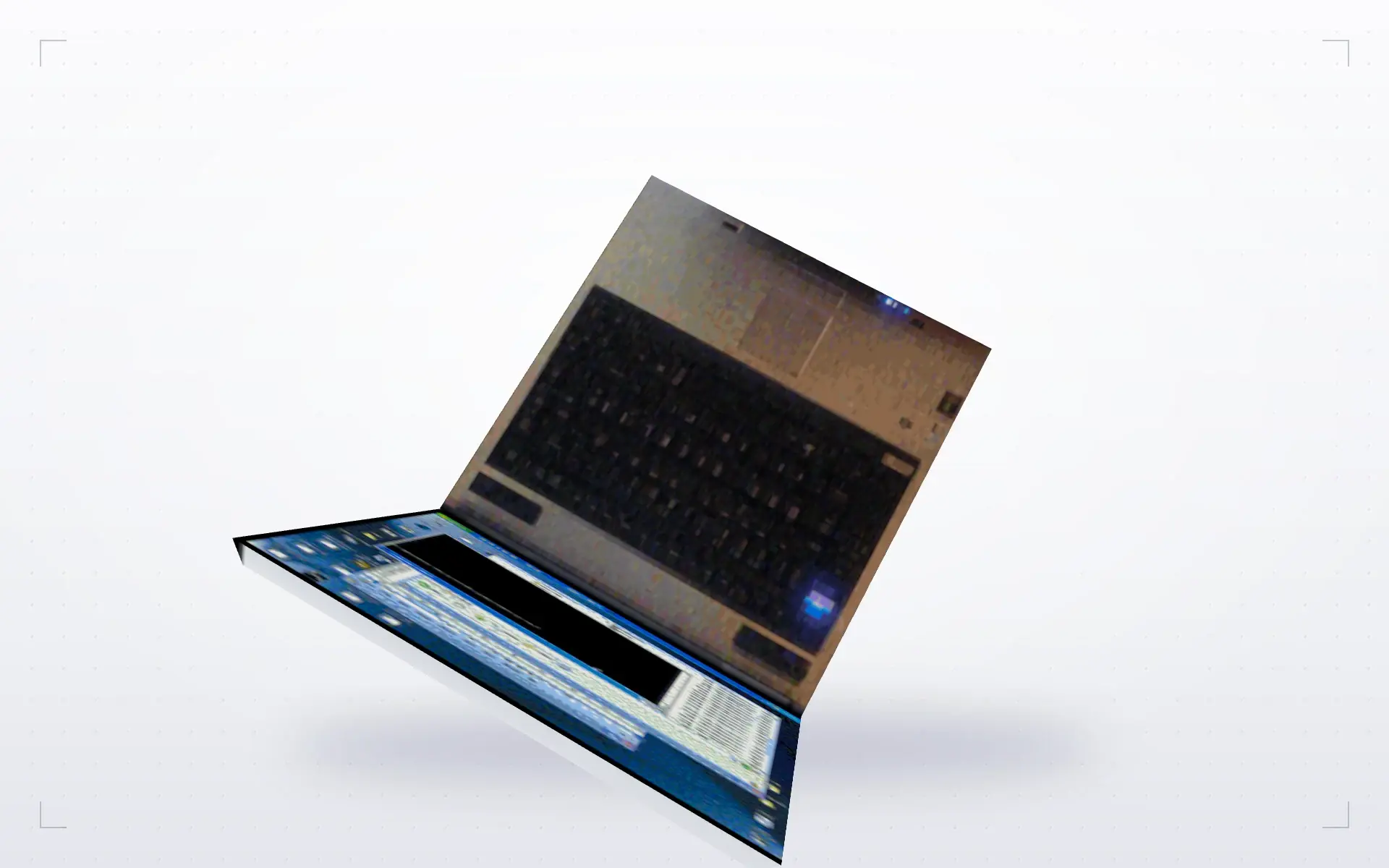 Laptop Defuser — top view