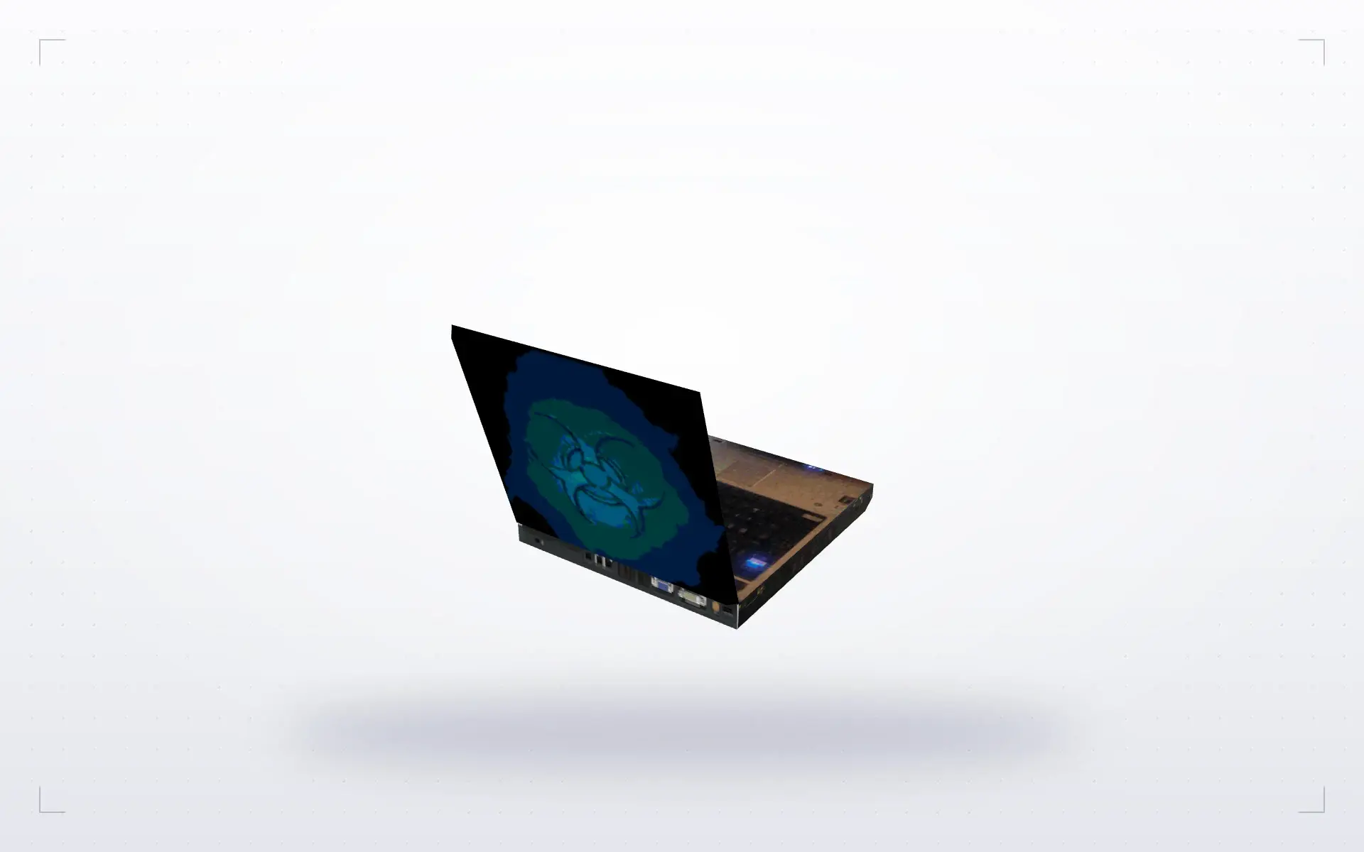 Laptop with Biohazard Lid — preview 4