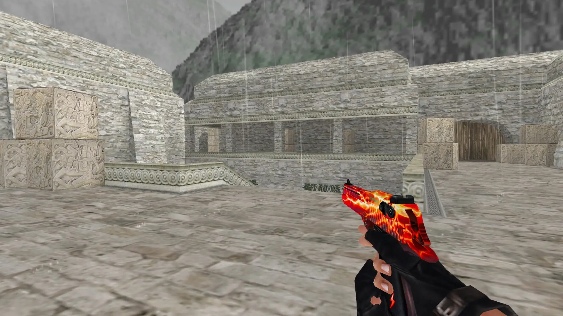CSO Desert Eagle Red Lightning — de_aztec (first person)