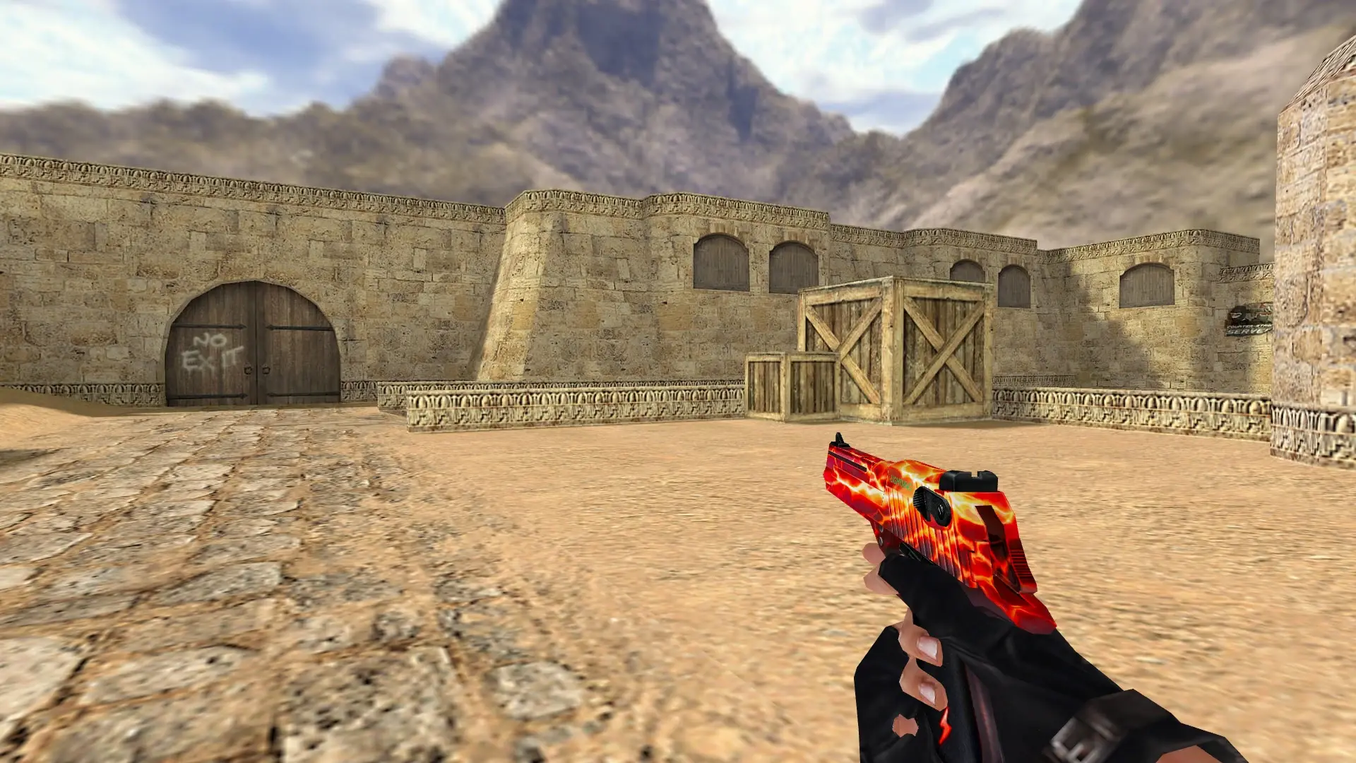CSO Desert Eagle Red Lightning — de_dust2 (first person)