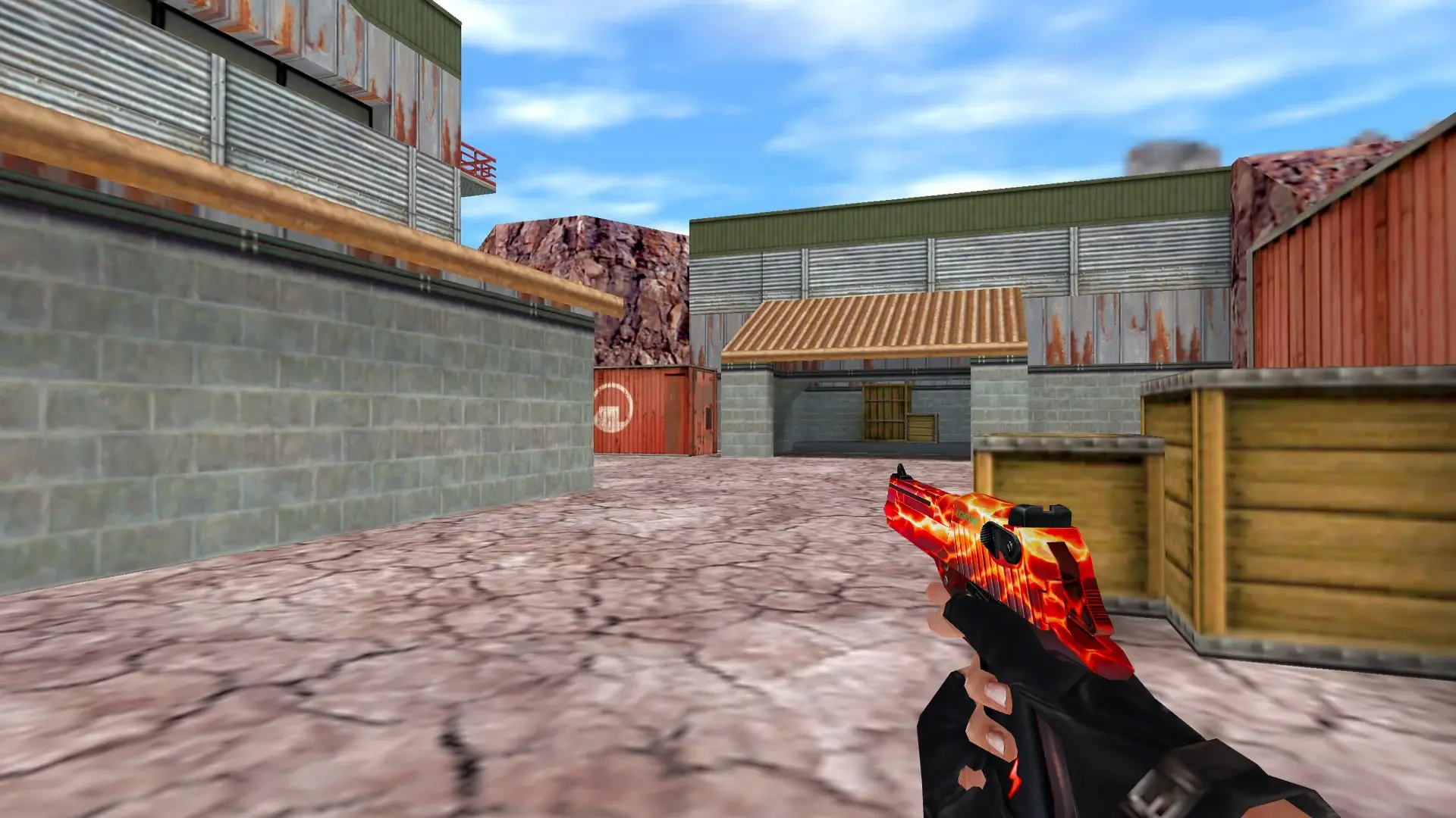 CSO Desert Eagle Red Lightning — de_nuke (first person)