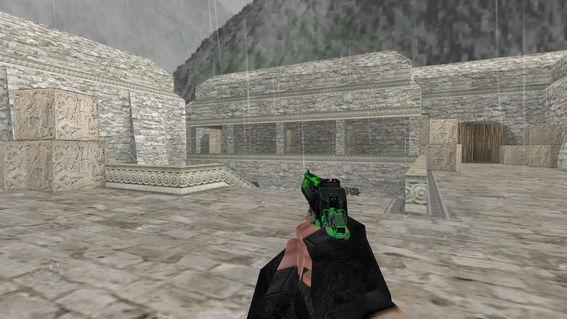 Desert Eagle Acid Shoot — de_aztec (first person)