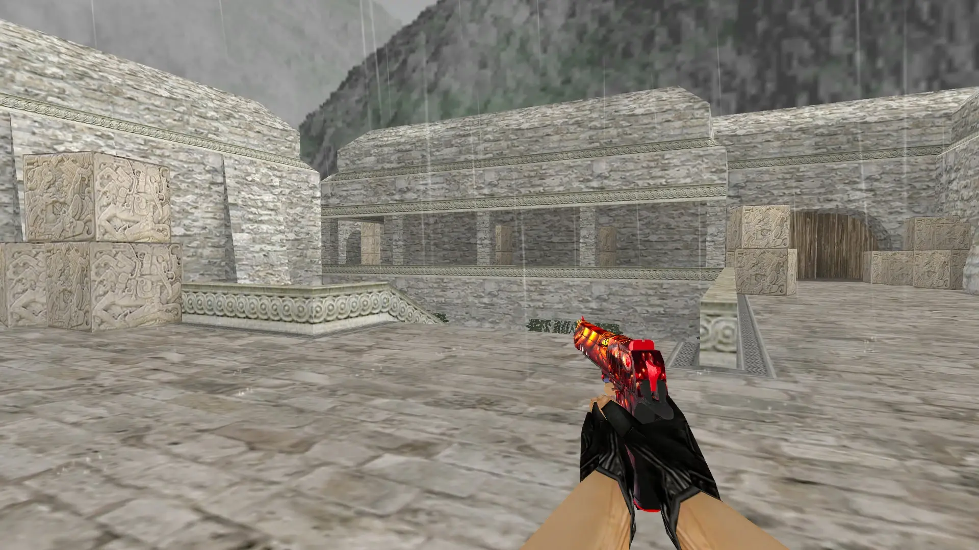 Desert Eagle Ancient Dragon — de_aztec (first person)