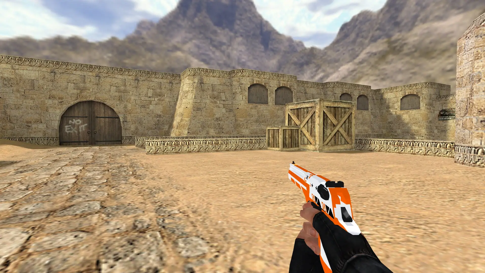 Desert Eagle | Asiimov — de_dust2 (first person)