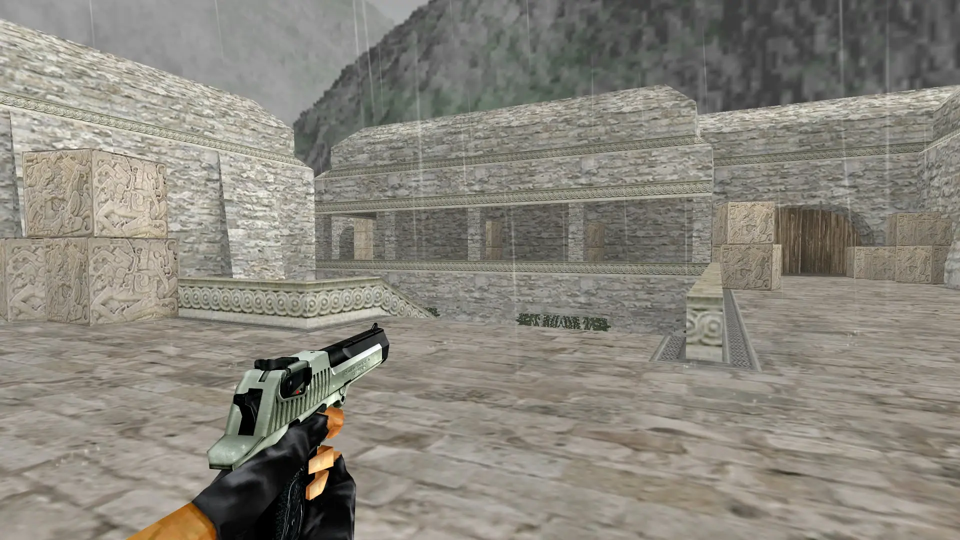 Desert Eagle BlackSilver — de_aztec (first person)