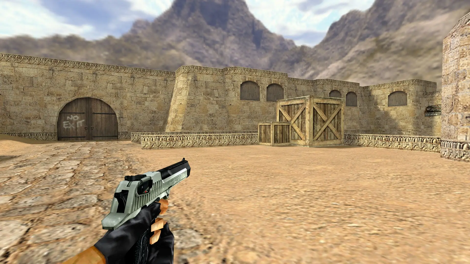 Desert Eagle BlackSilver — de_dust2 (first person)