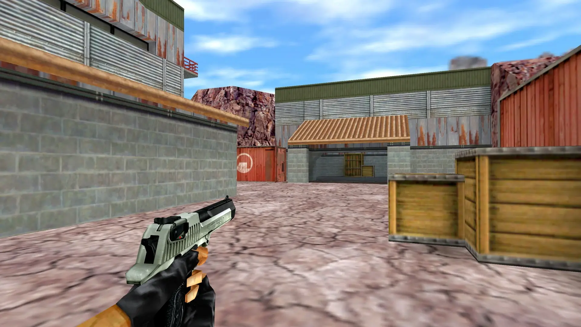 Desert Eagle BlackSilver — de_nuke (first person)