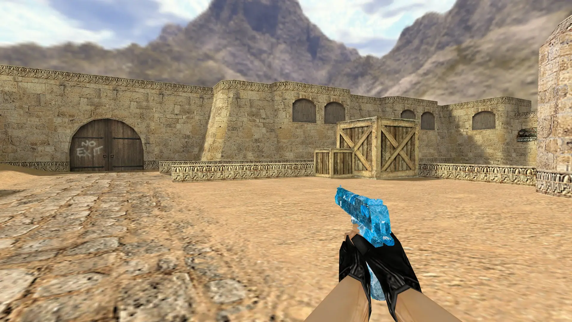 Desert Eagle Blue Crystal — de_dust2 (first person)