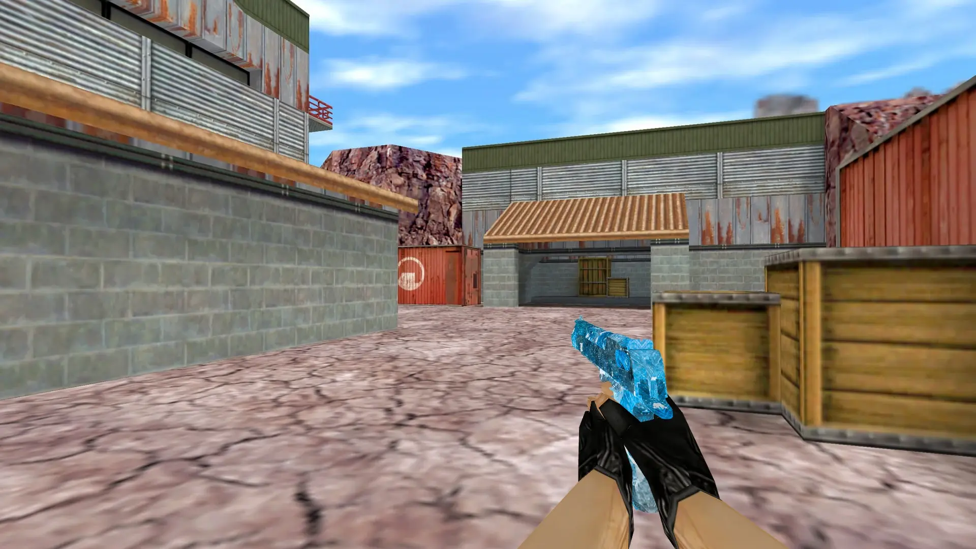 Desert Eagle Blue Crystal — de_nuke (first person)
