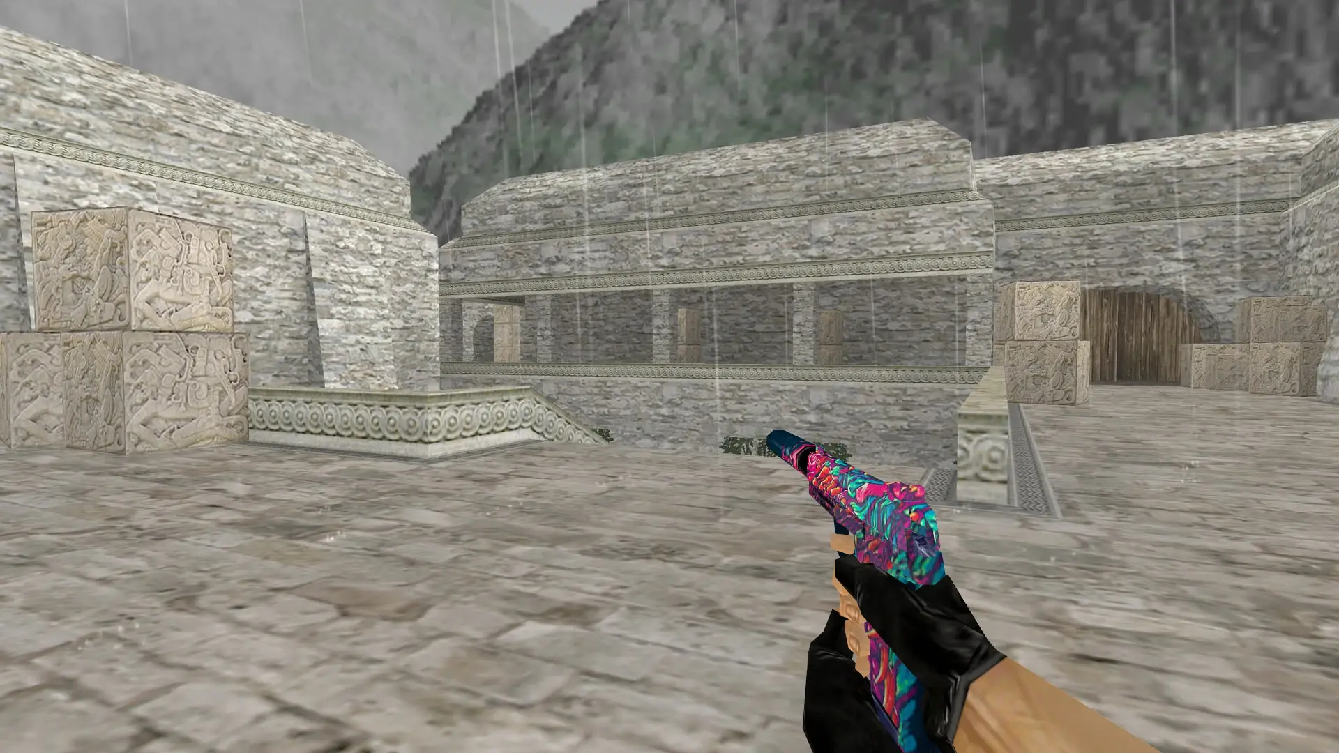 USP Hyper Beast — de_aztec (first person)