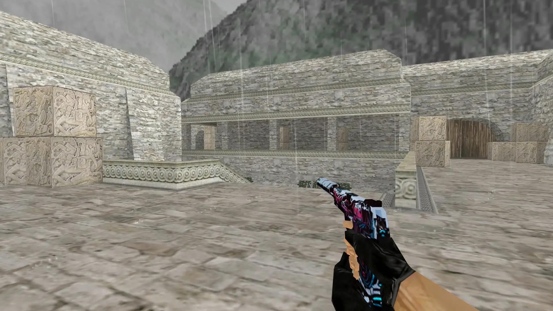 USP | Neo-Noir — de_aztec (first person)
