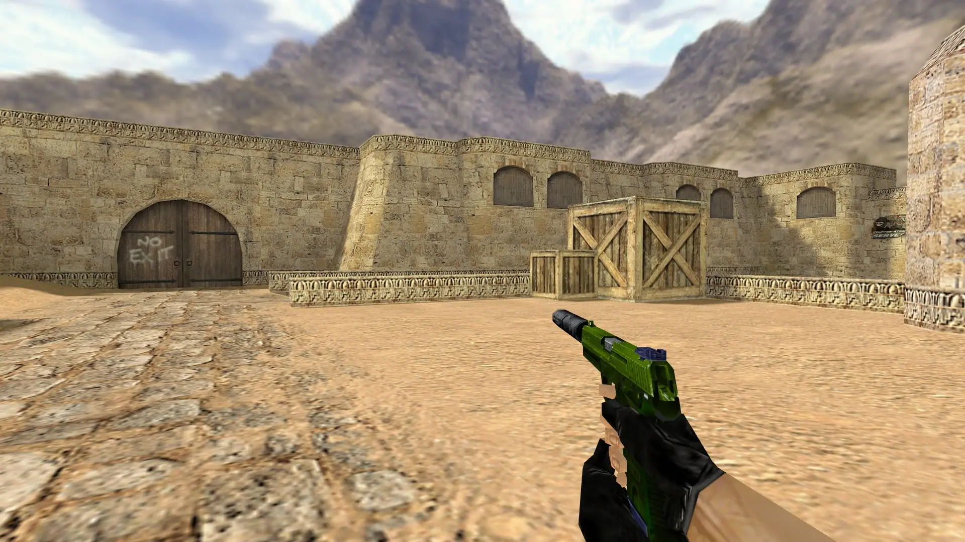 USP Olive Drab — de_dust2 (first person)