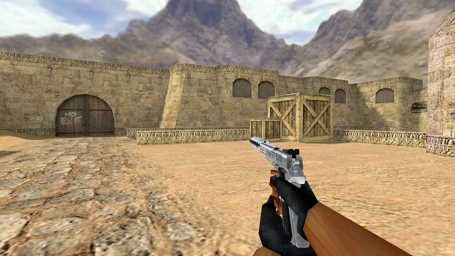 Hitman Hardballer — de_dust2 (first person)