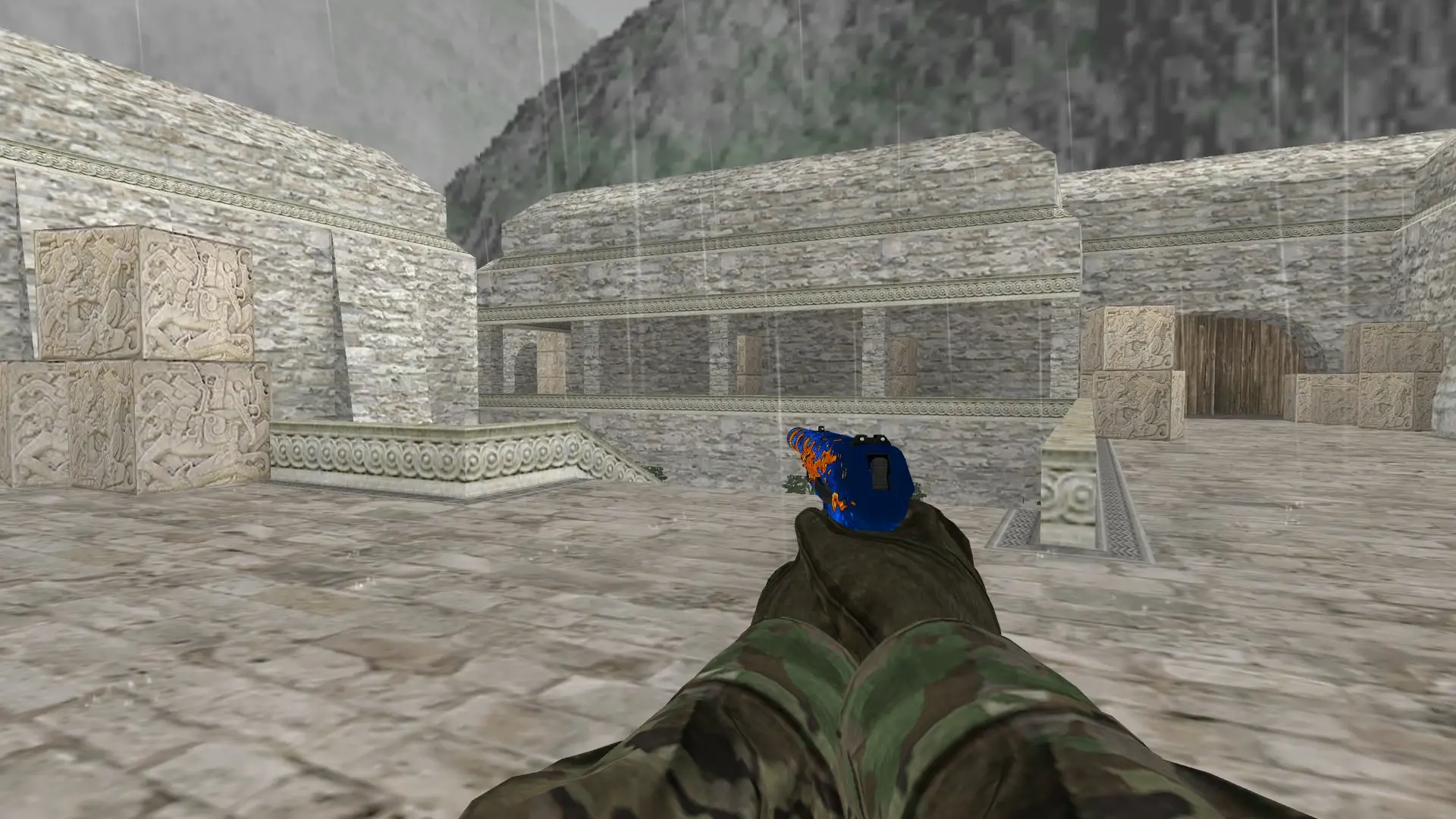 P2000 | Fire Elemental — de_aztec (first person)