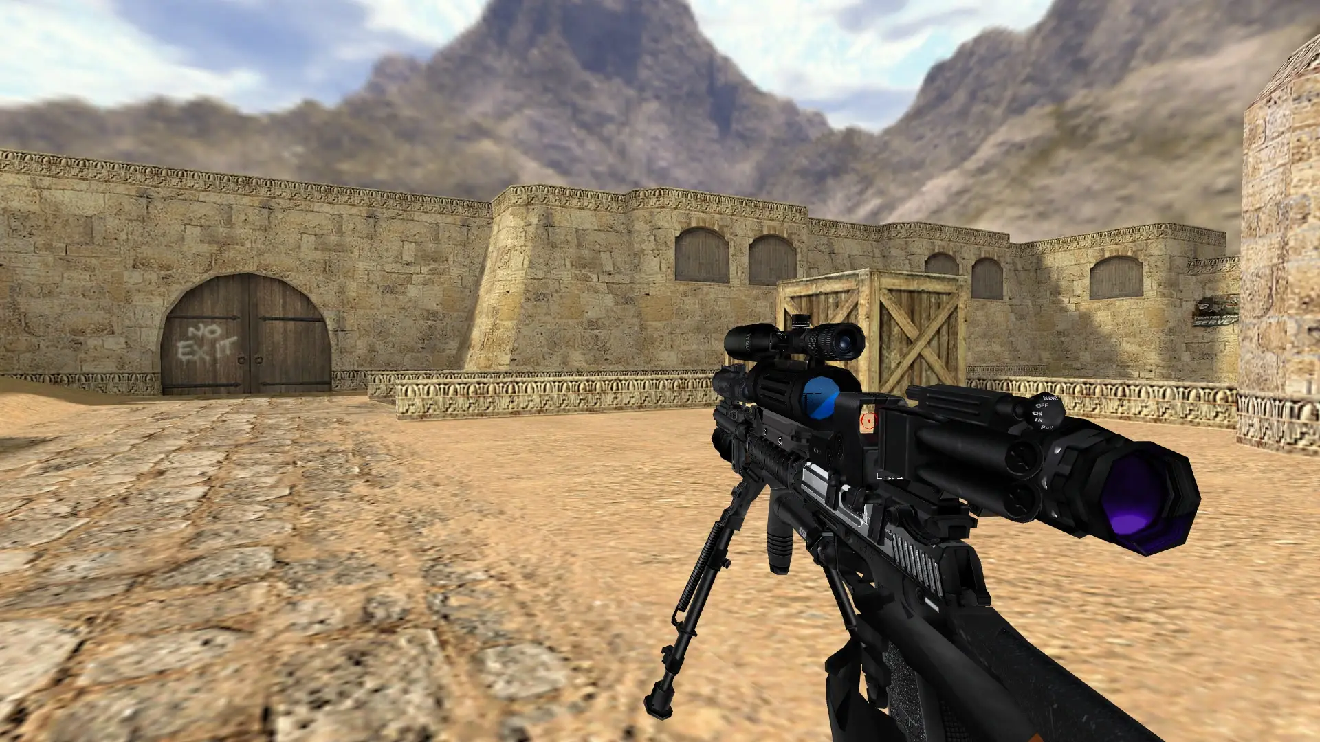 Uber USP — de_dust2 (first person)