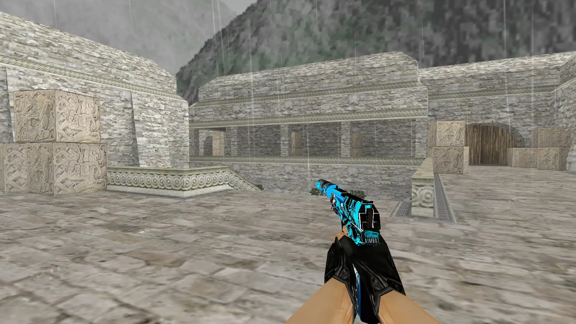 USP Aimbot — de_aztec (first person)