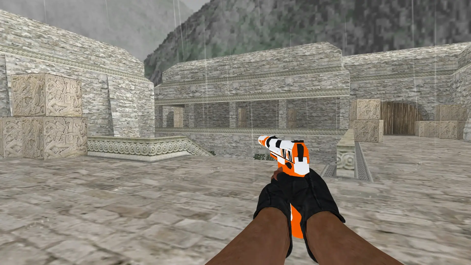 USP | Asiimov — de_aztec (first person)