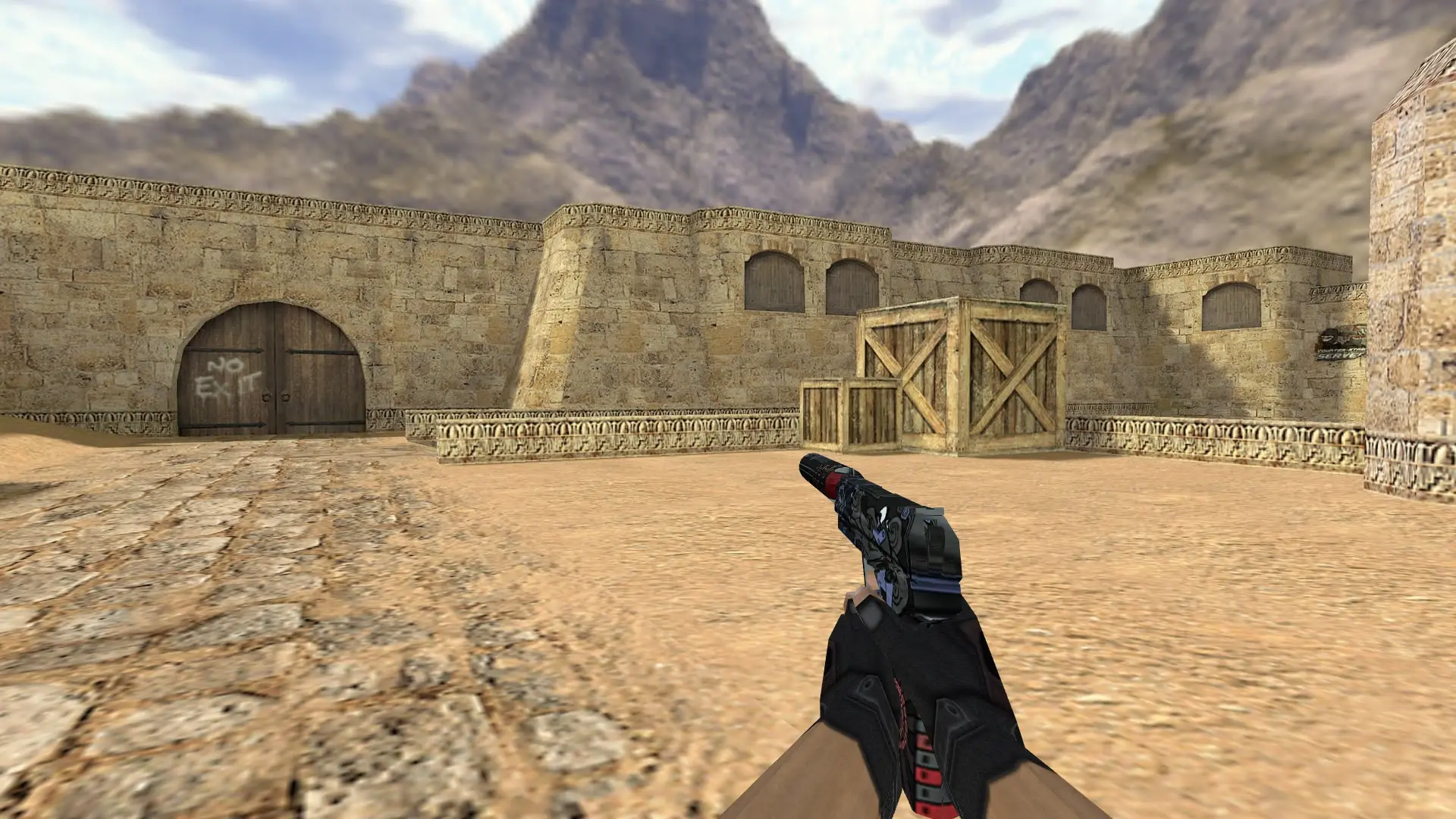 USP Aztec — de_dust2 (first person)