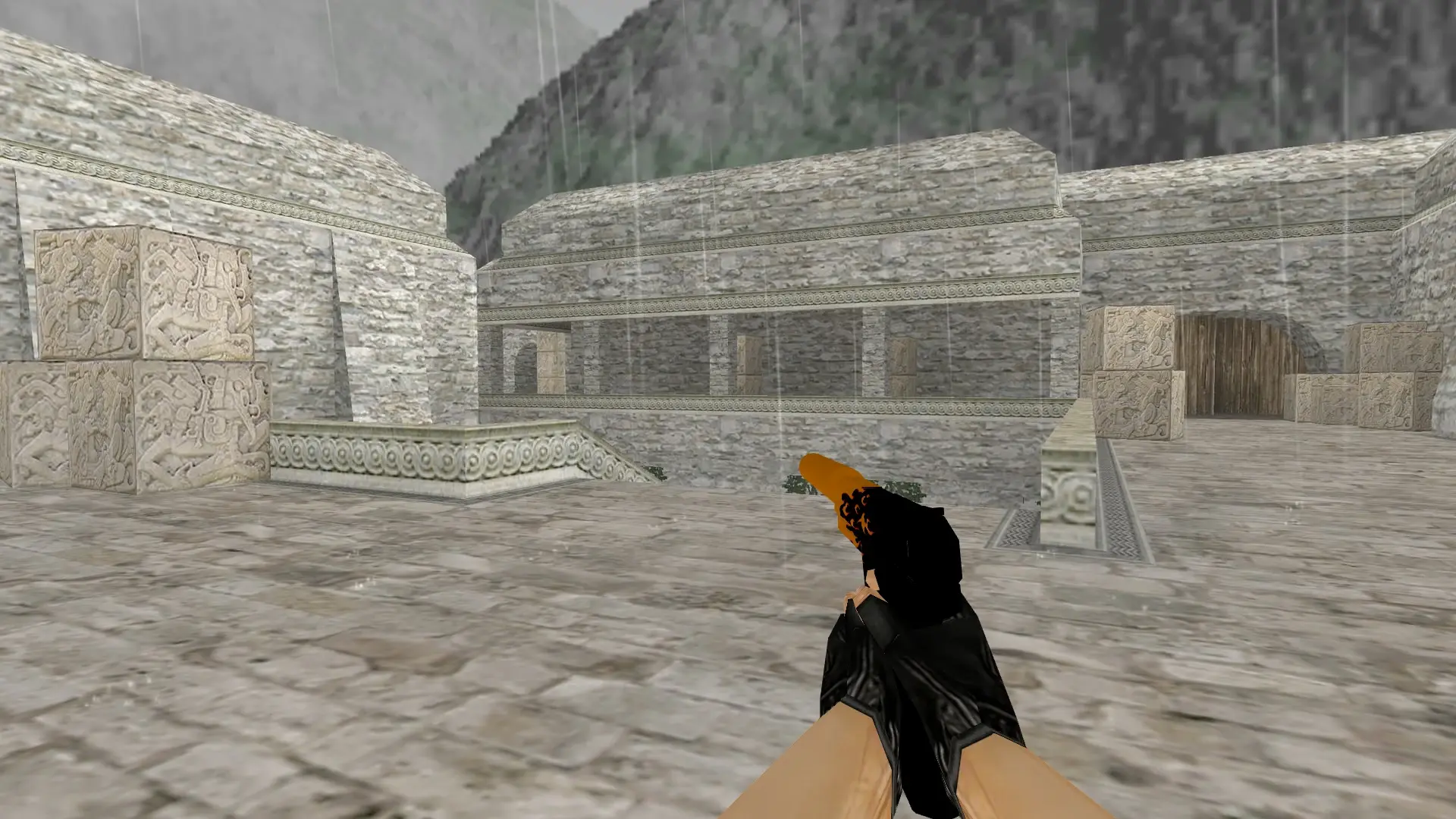 USP Blaze — de_aztec (first person)