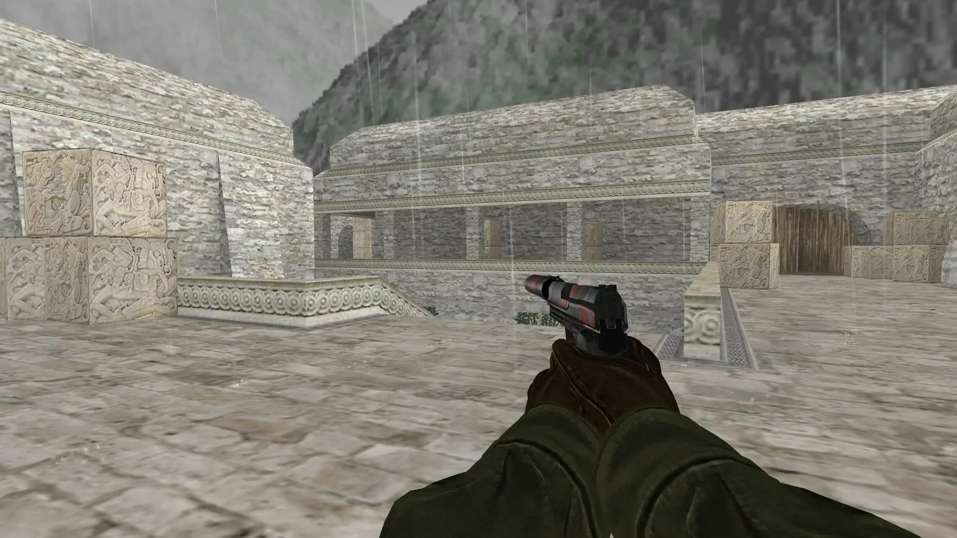 USP Blood Tiger — de_aztec (first person)