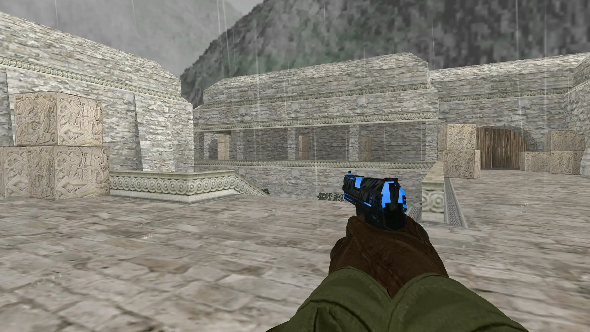 USP Blue Orion — de_aztec (first person)