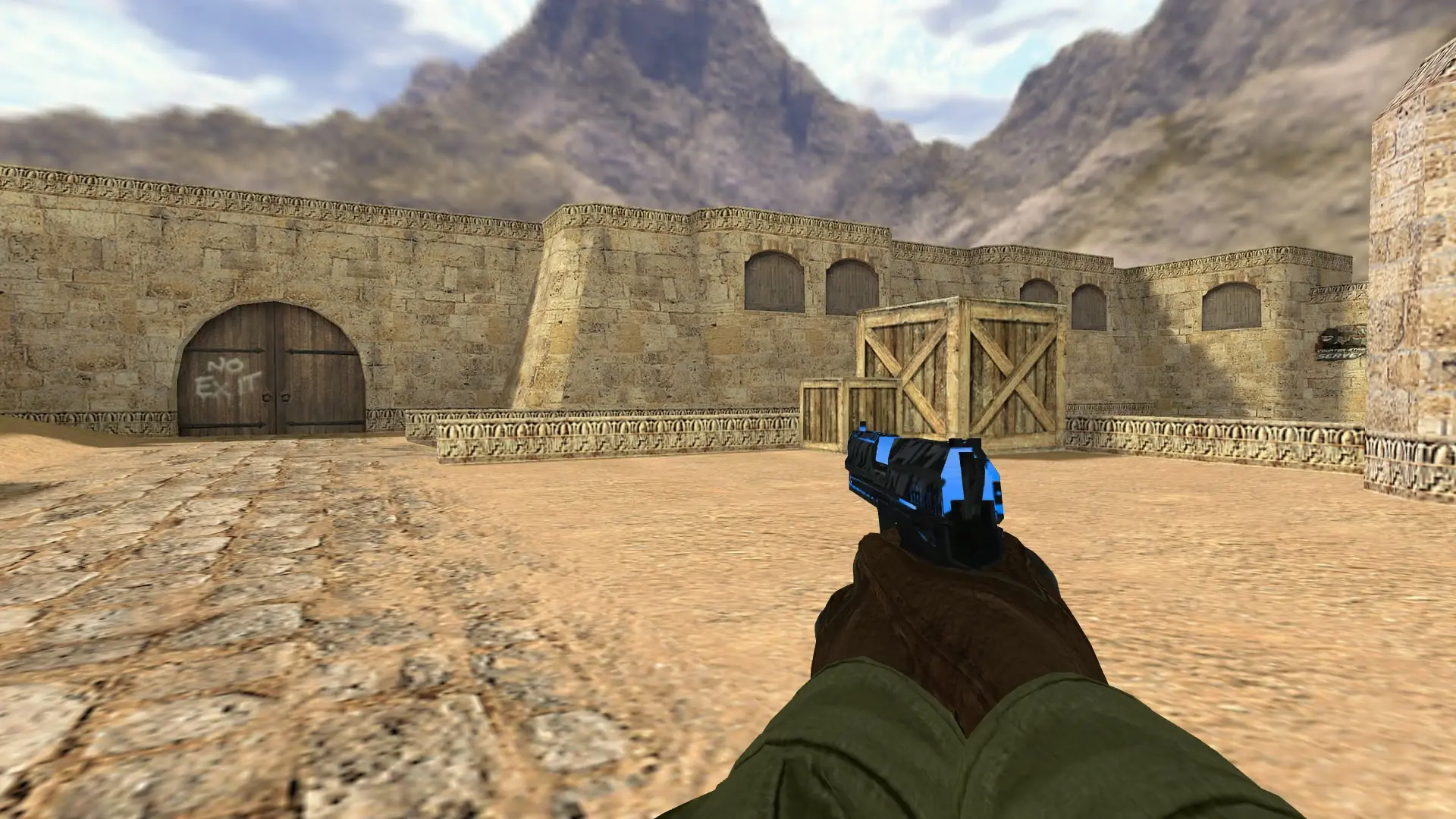 USP Blue Orion — de_dust2 (first person)