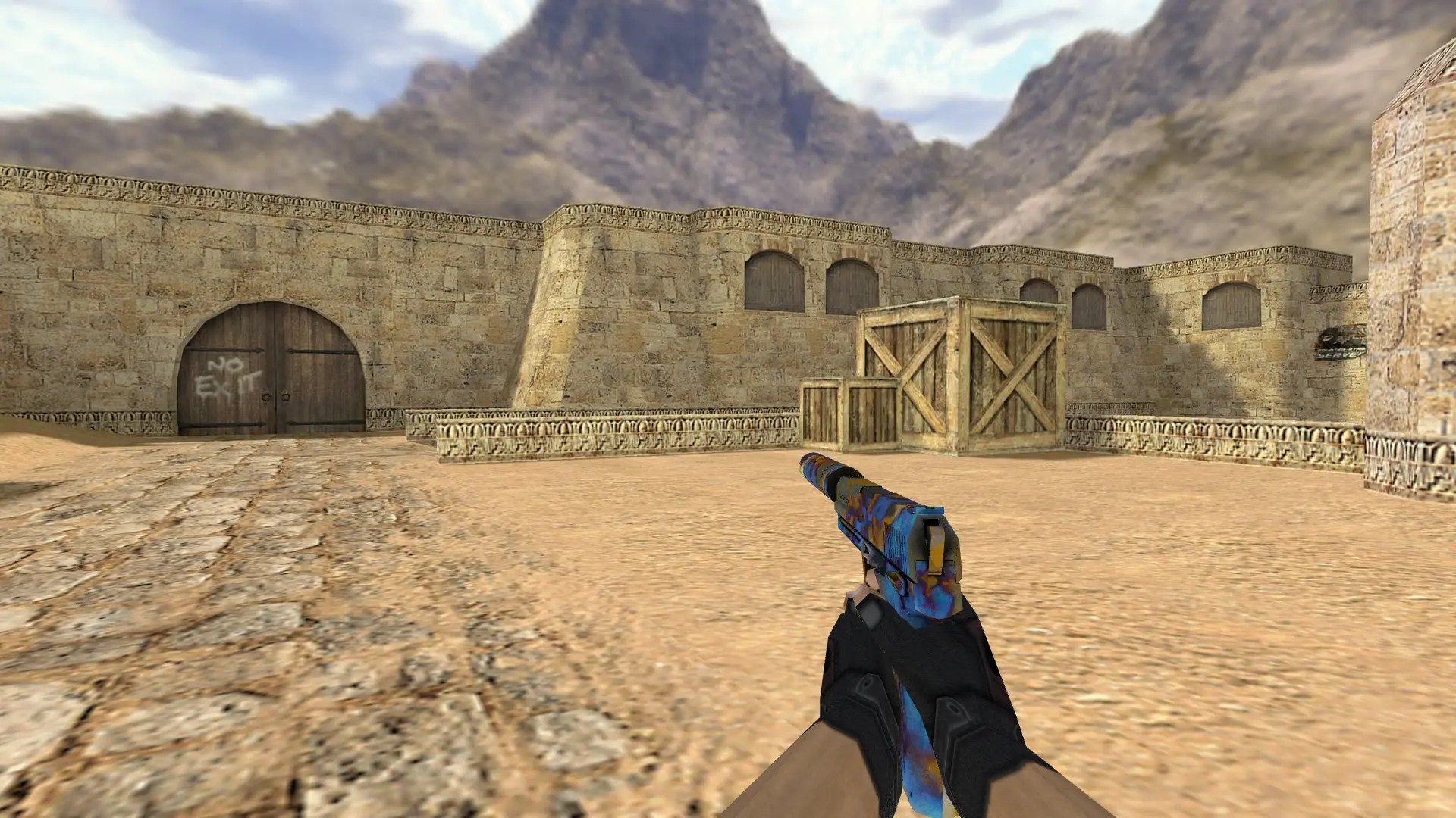 USP | Case Hardened — de_dust2 (first person)