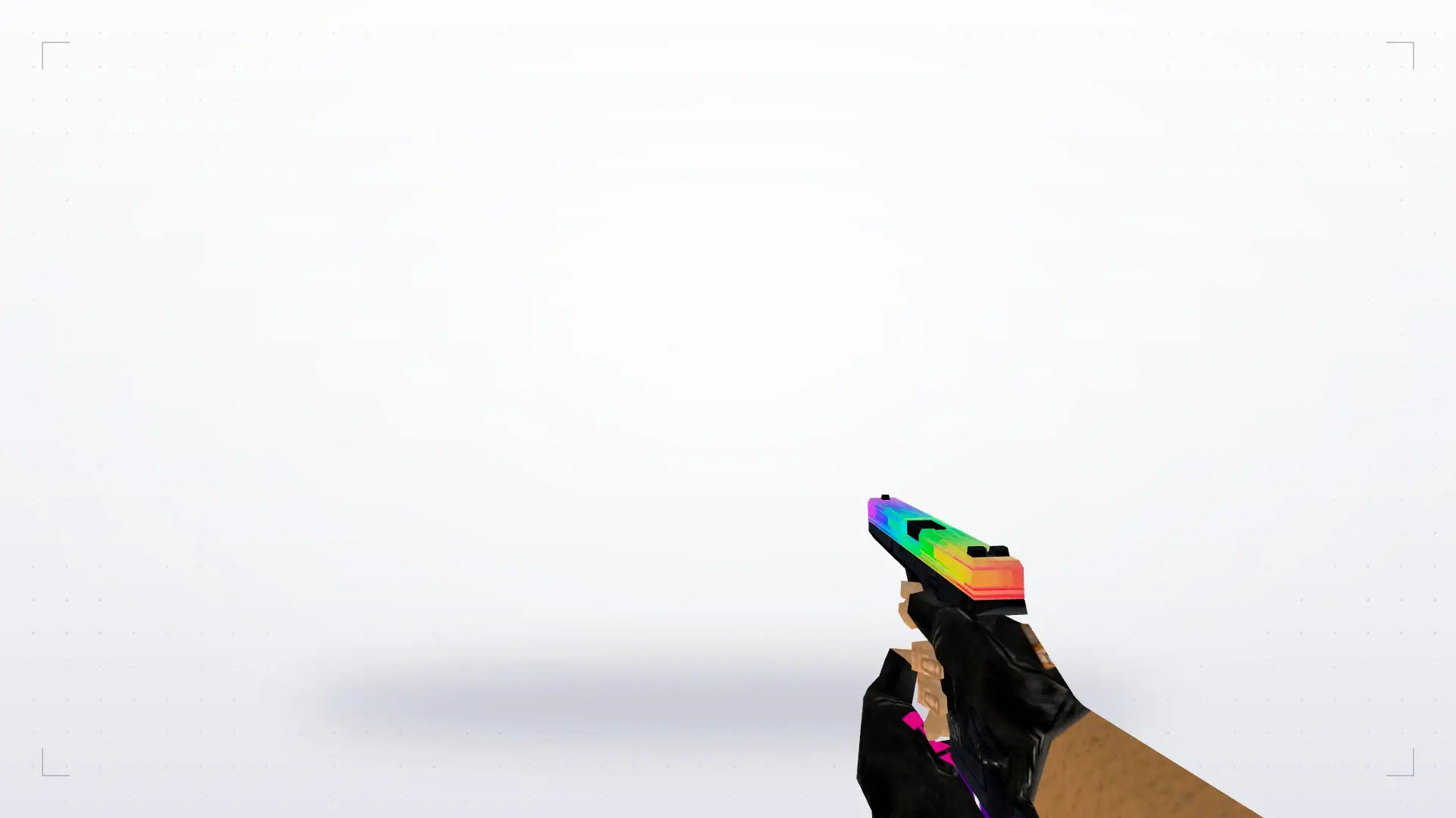 Glock-18 Glitchy Rainbow — first person