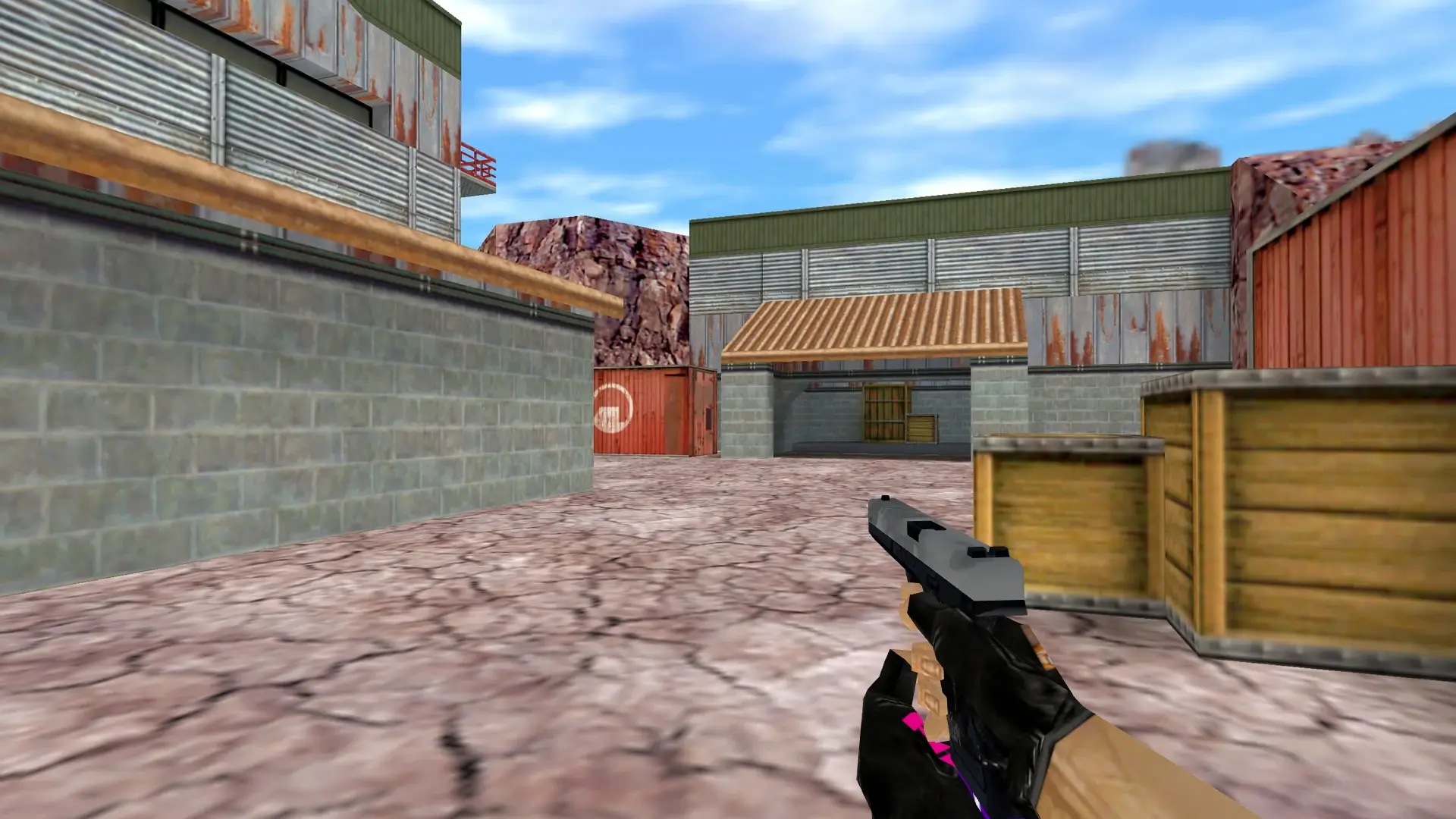 Glock-18 White Skin — de_nuke (first person)