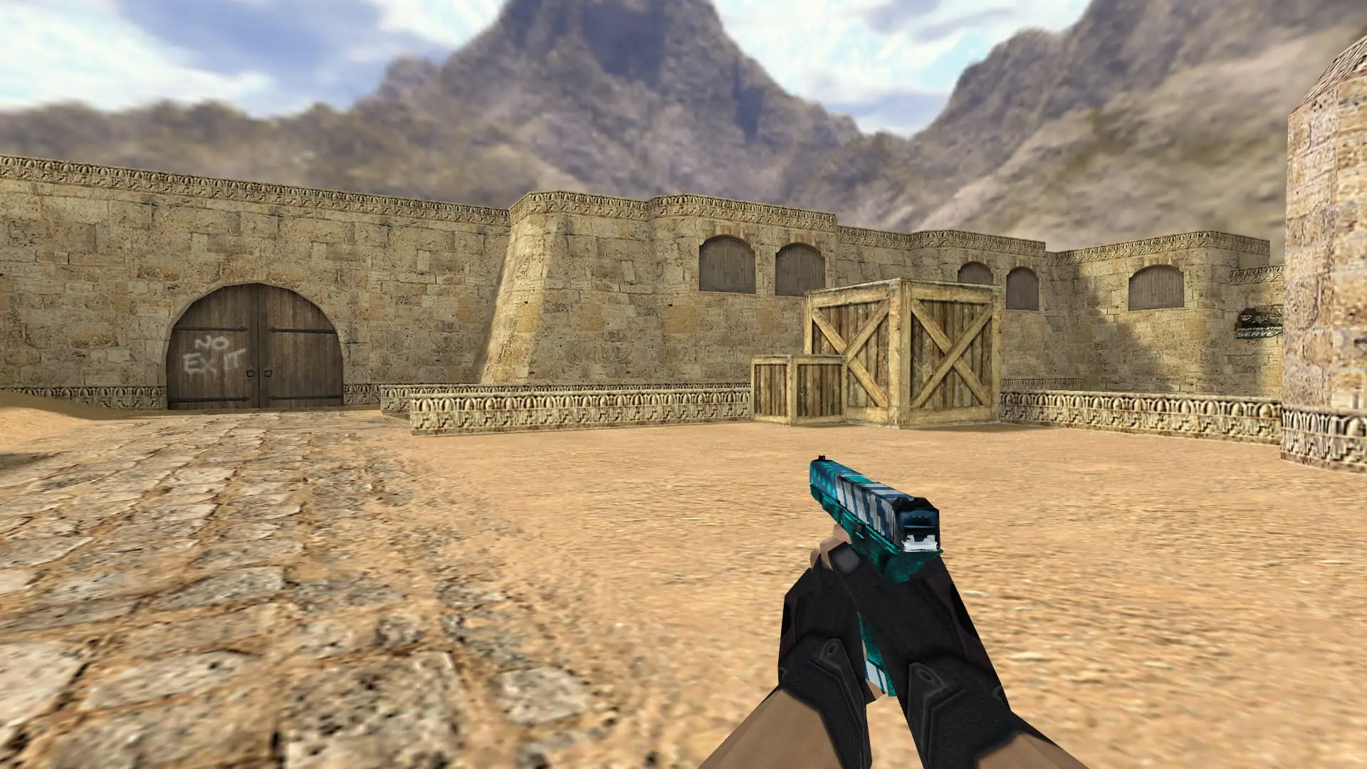 Glock 55 Custom — de_dust2 (first person)