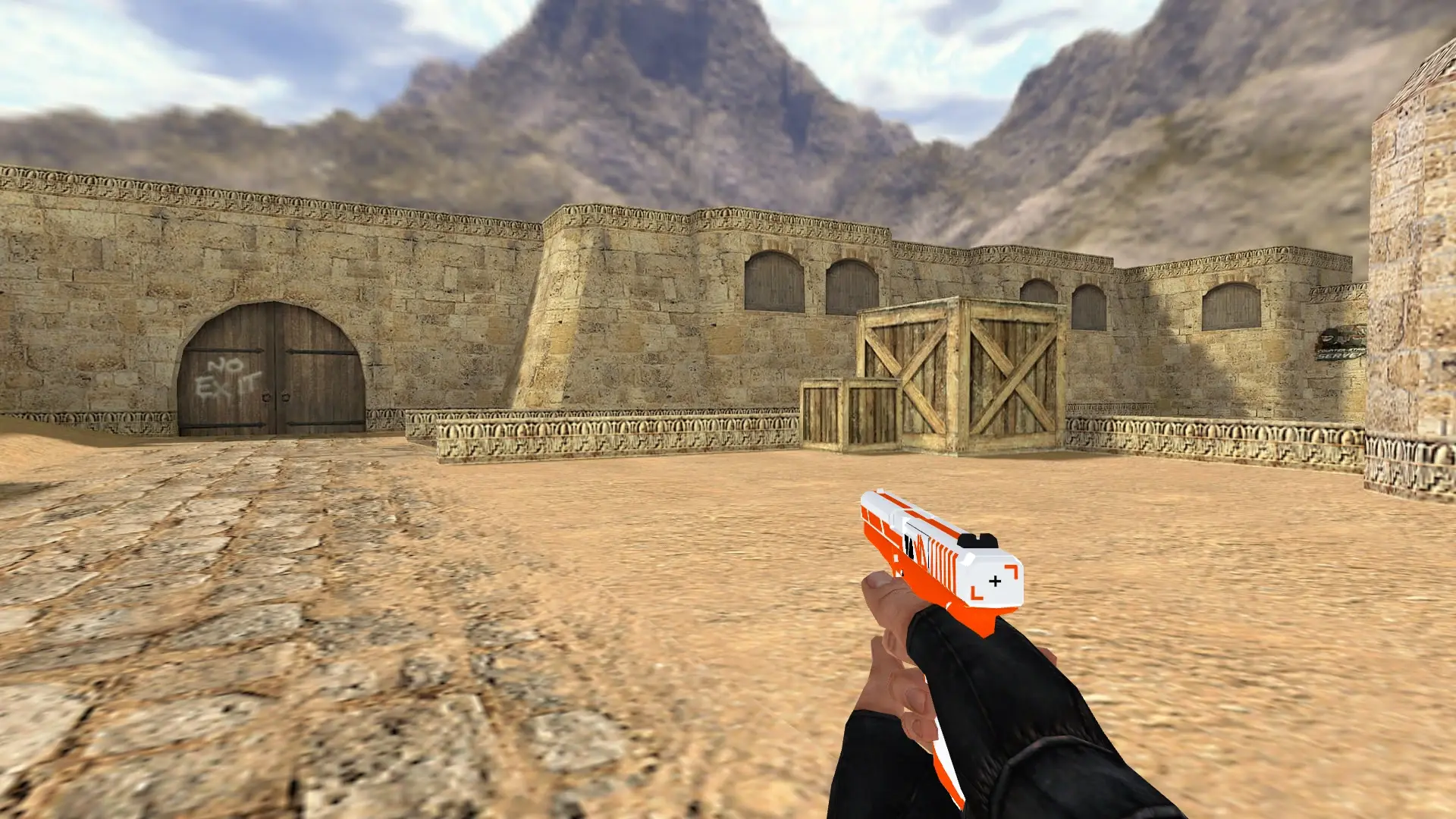 Glock-18 Asiimov — de_dust2 (first person)