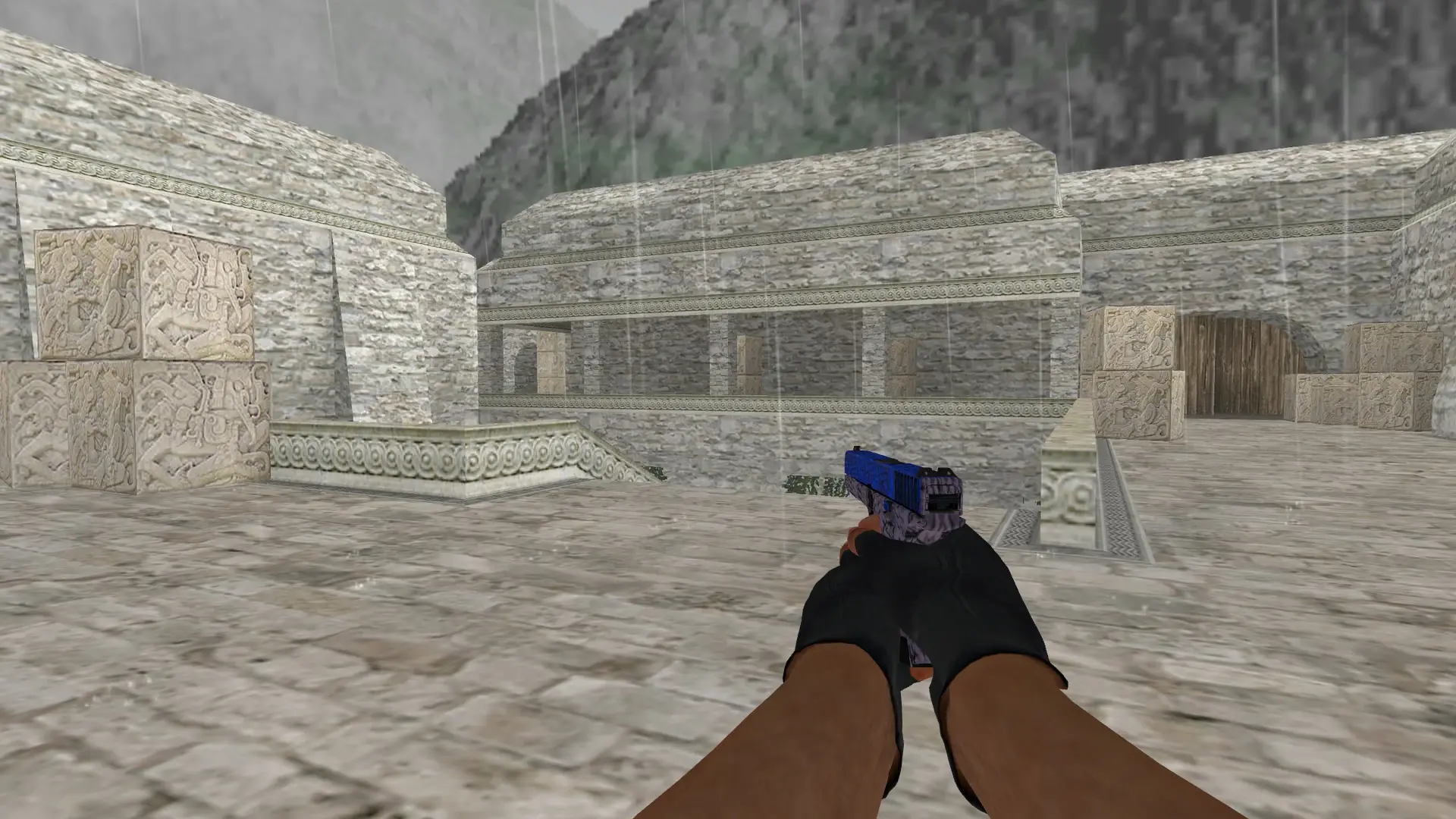 Glock-18 | Blue Fissure — de_aztec (first person)