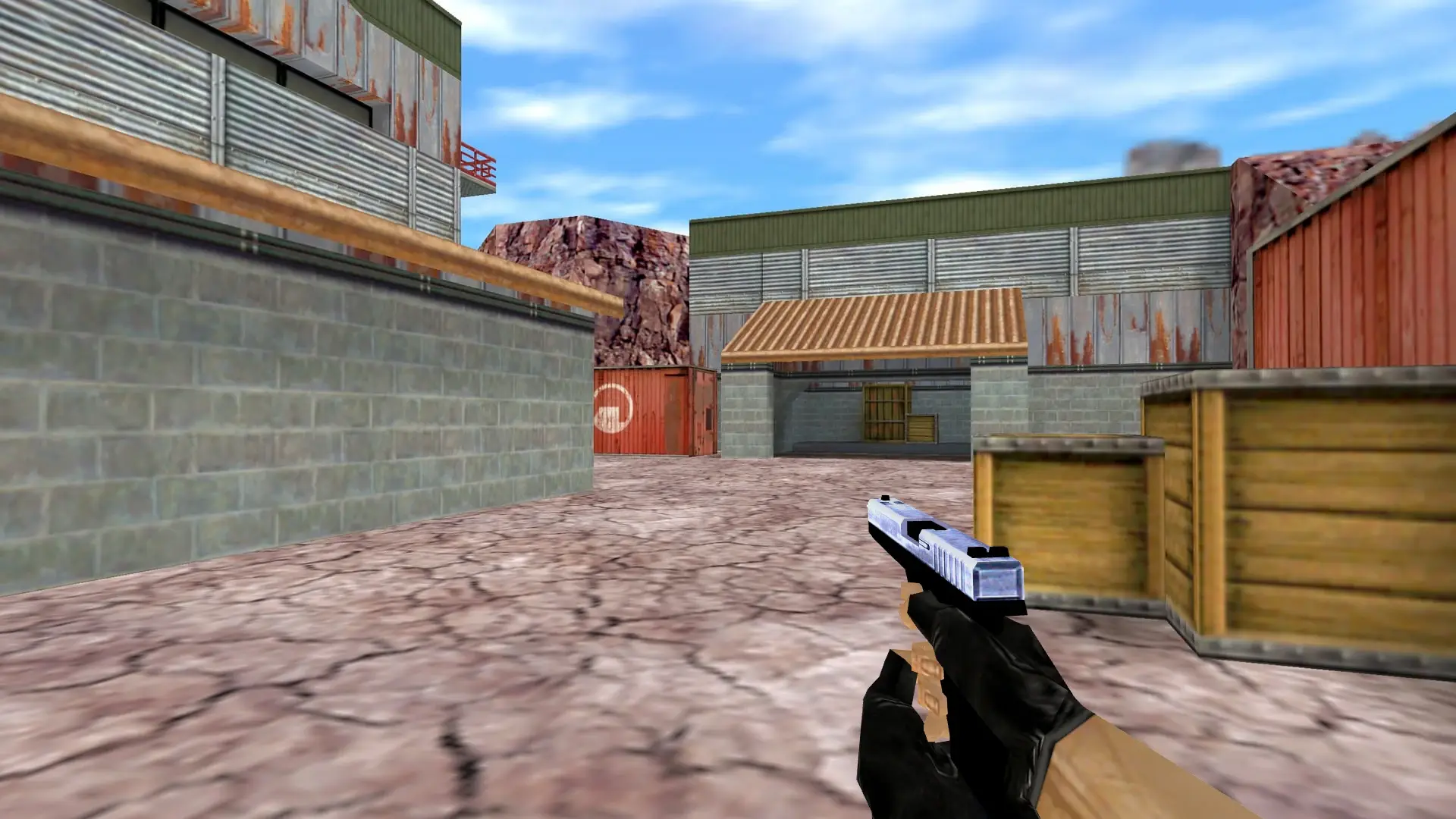 Glock-18 Chrome — de_nuke (first person)