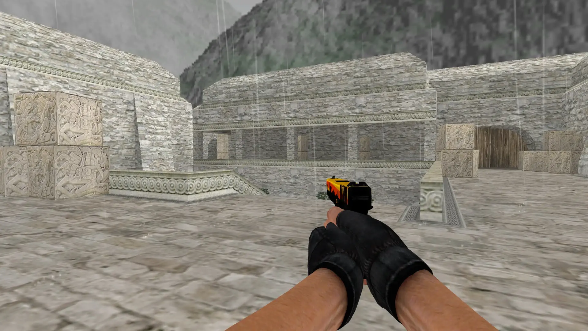 Glock-18 City Scape — de_aztec (first person)