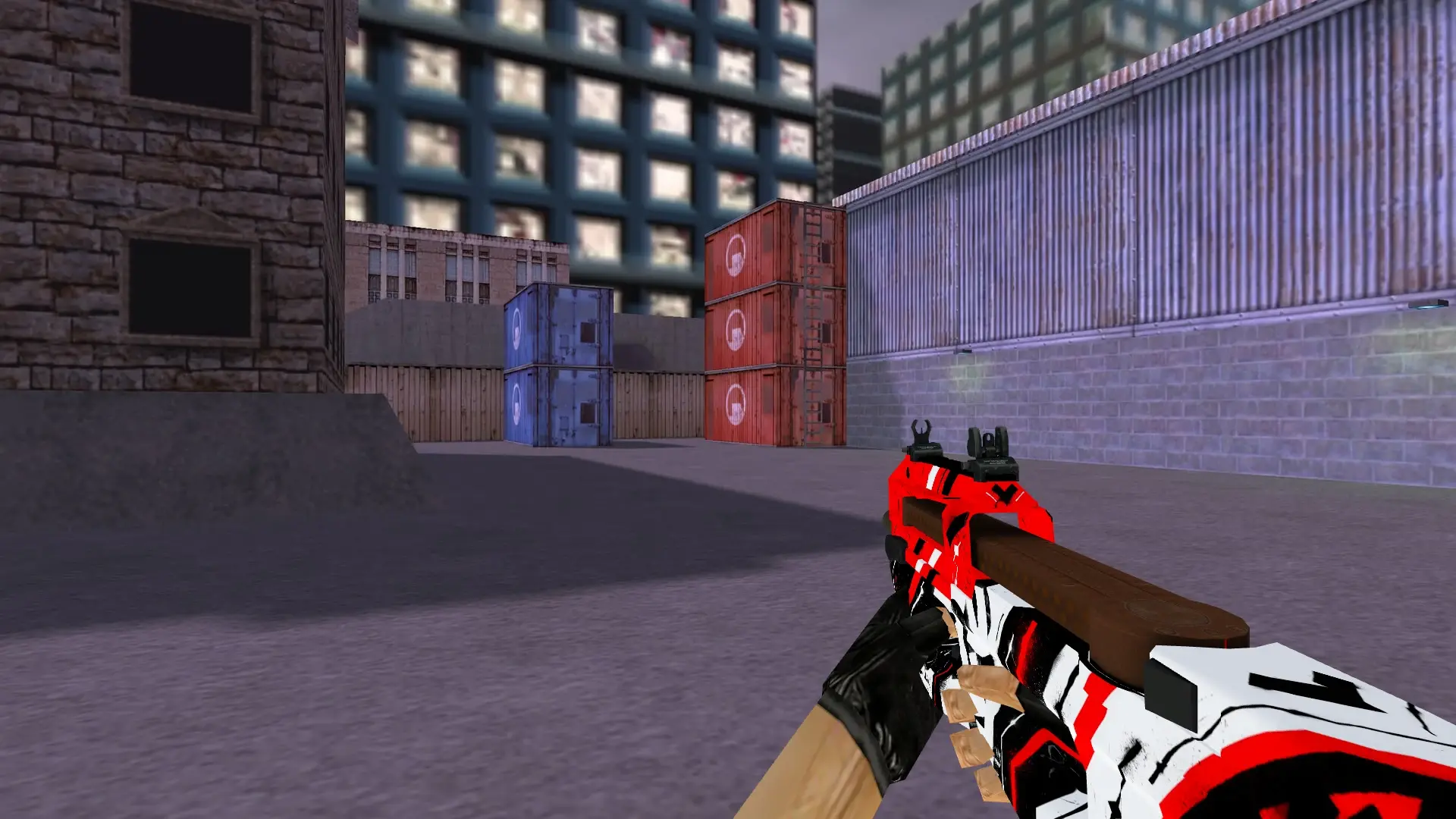 P90 Calligraphy — cs_assault (first person)