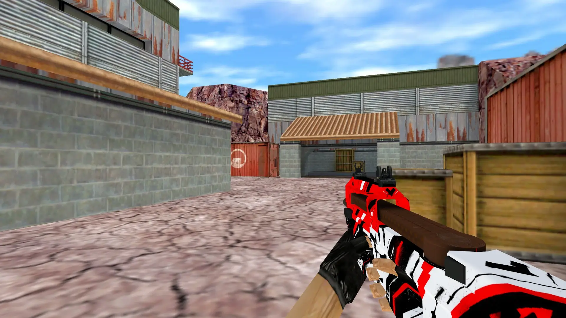 P90 Calligraphy — de_nuke (first person)