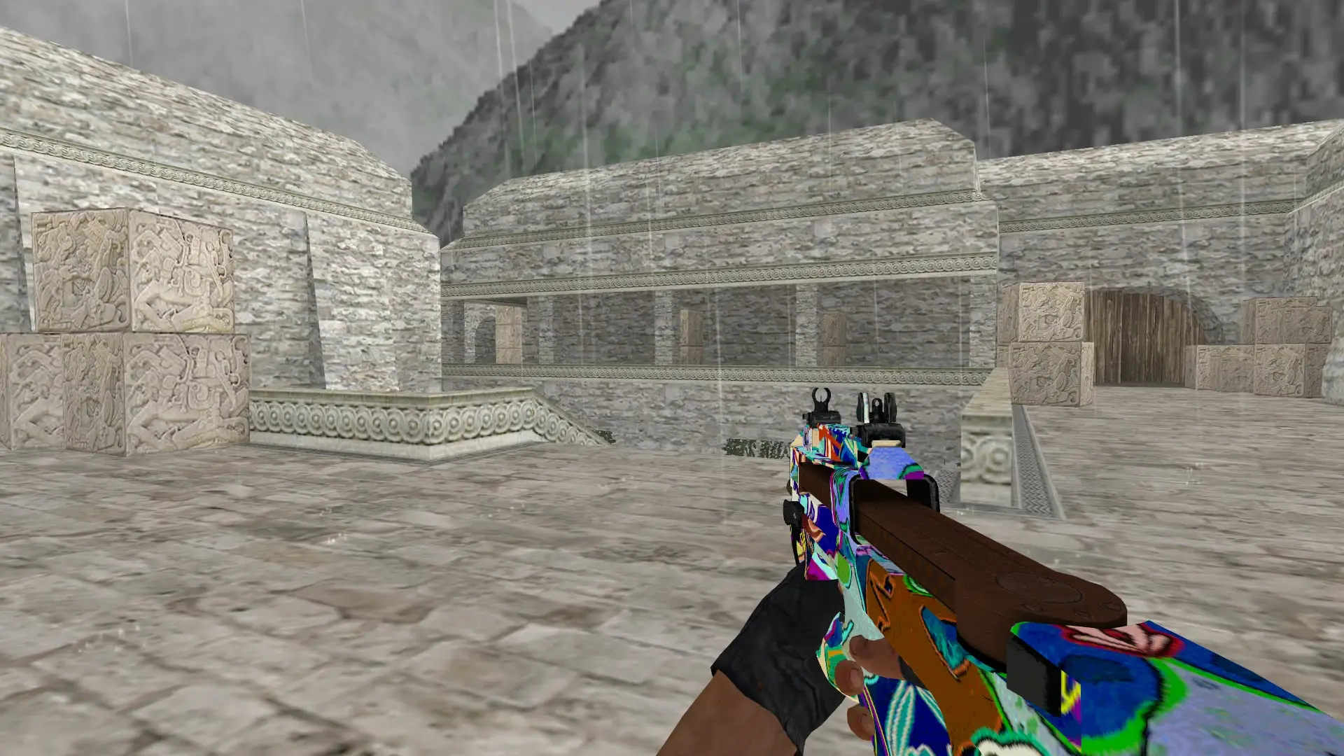 P90 Colorful — de_aztec (first person)