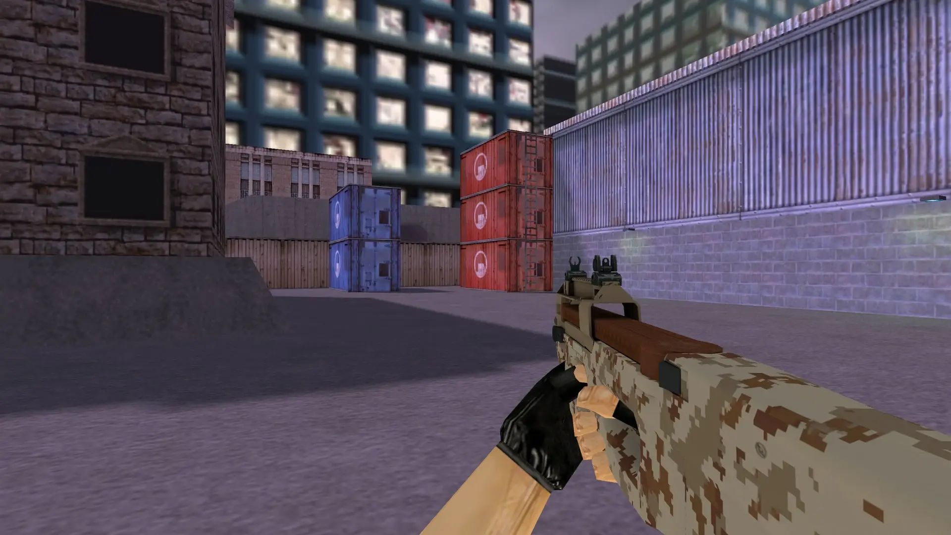 P90 | Desert DDPAT — cs_assault (first person)