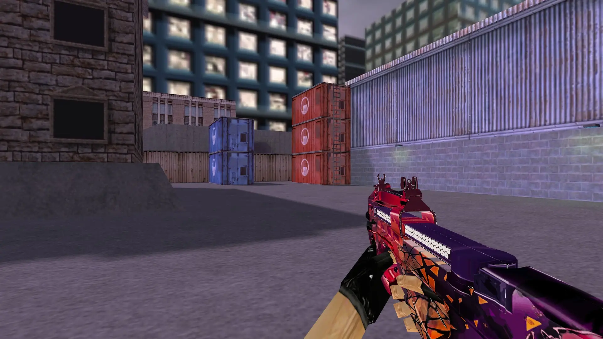 P90 Eternal Rebirth Patina — cs_assault (first person)