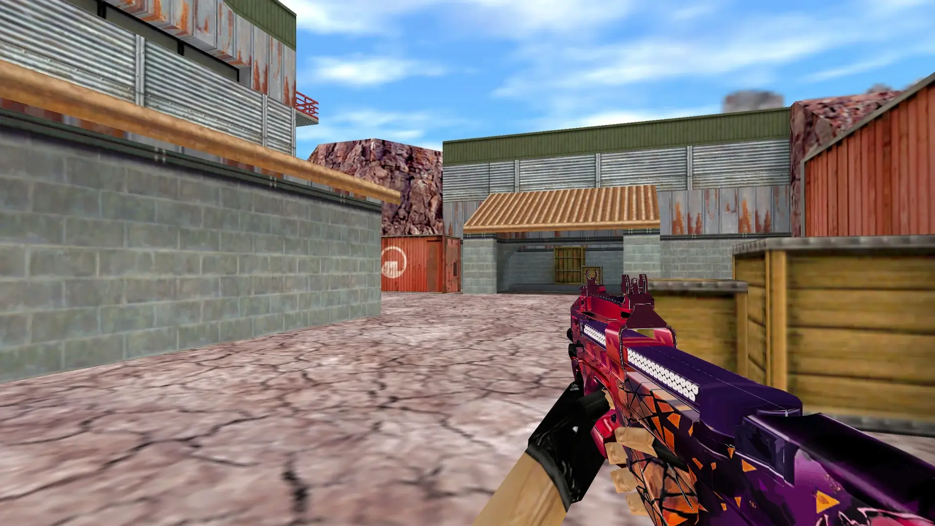 P90 Eternal Rebirth Patina — de_nuke (first person)