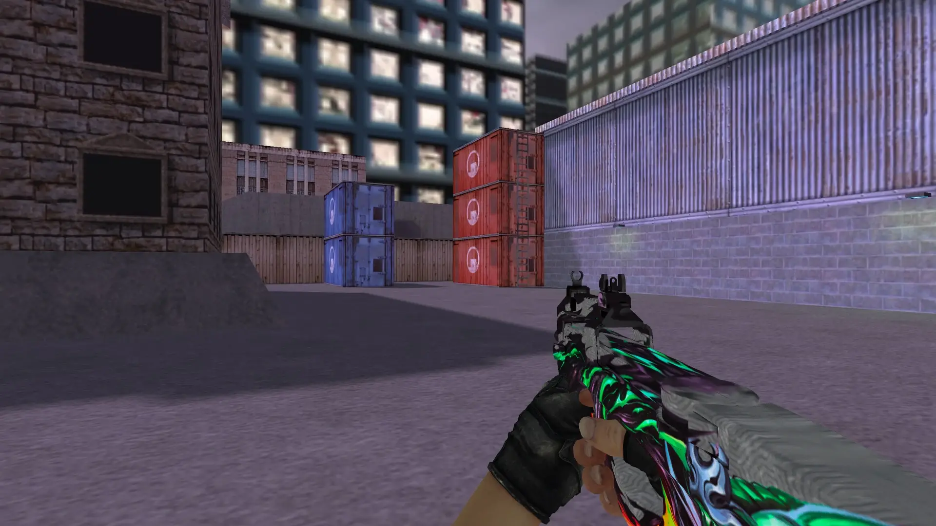 P90 Fire Dragon — cs_assault (first person)
