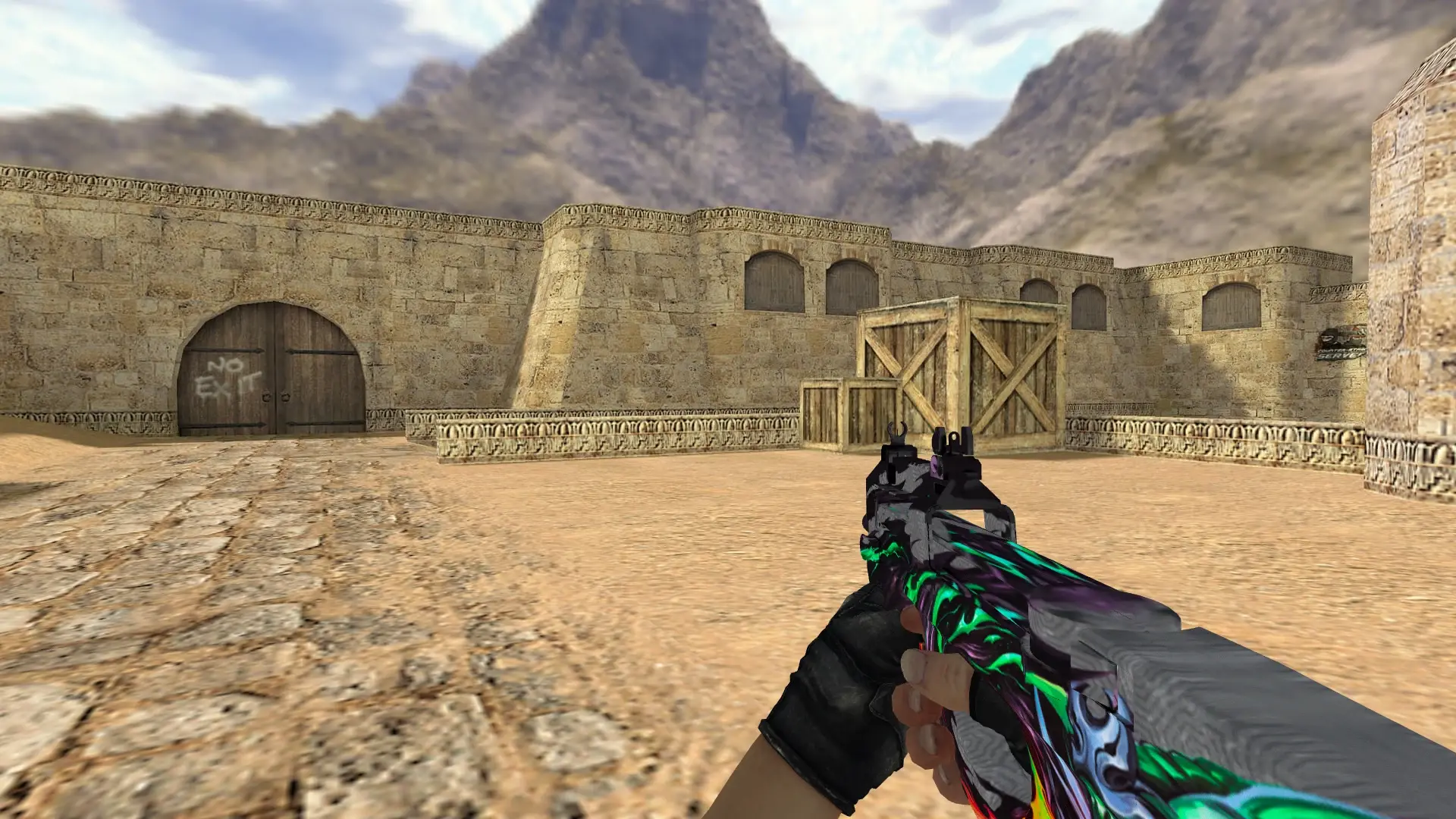 P90 Fire Dragon — de_dust2 (first person)