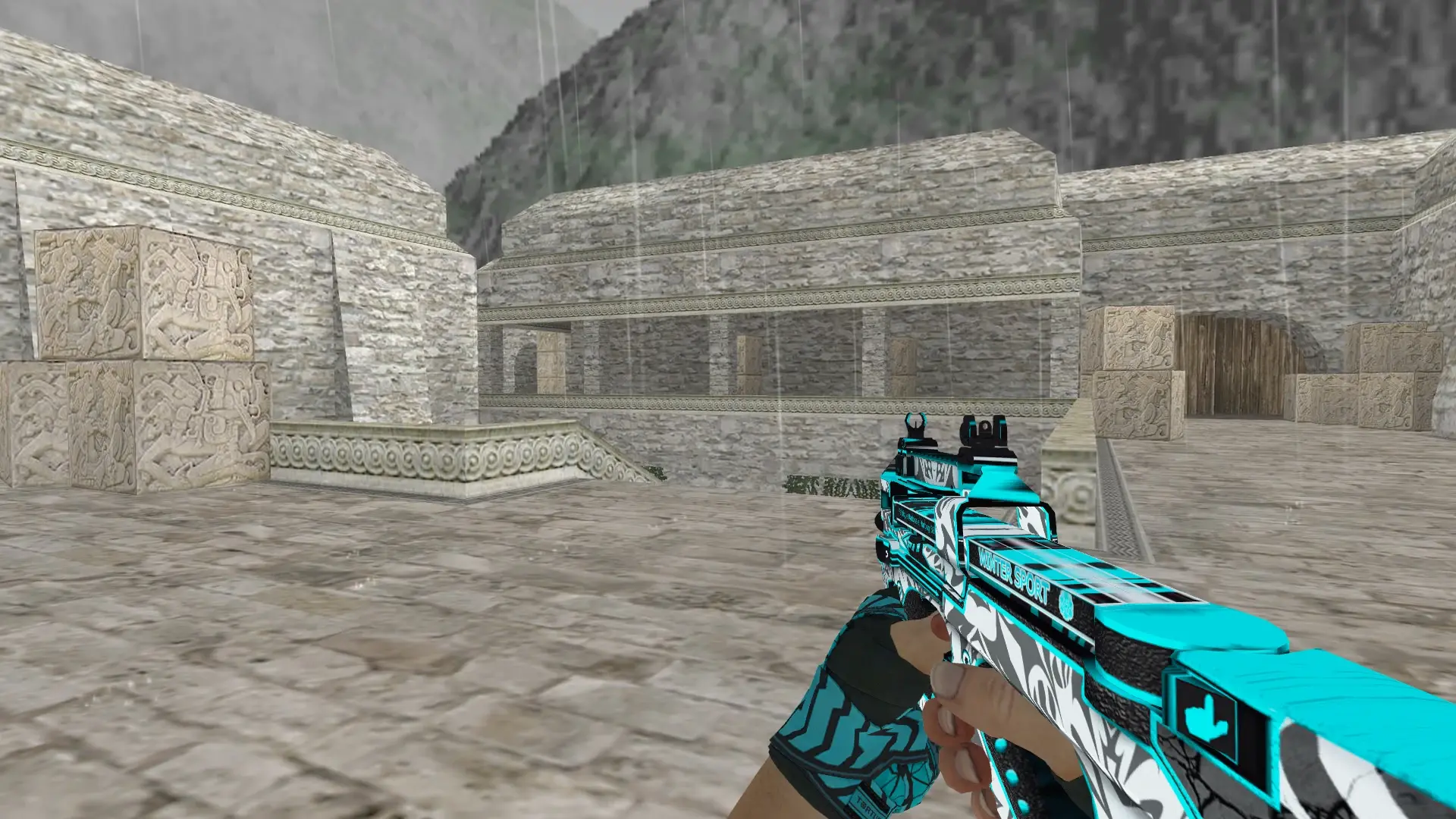P90 Frontside Misty — de_aztec (first person)