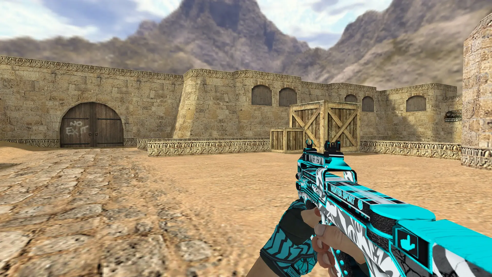 P90 Frontside Misty — de_dust2 (first person)
