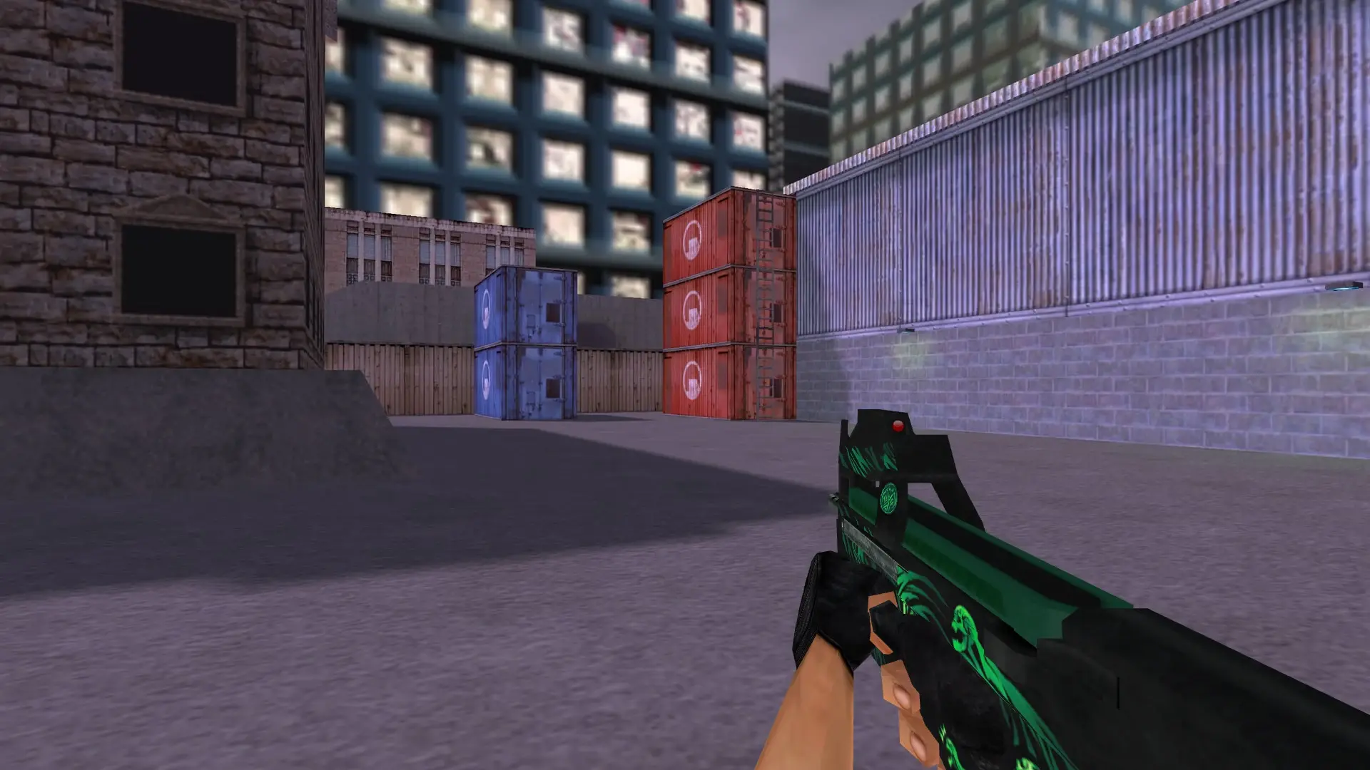 Default P90 Grim — cs_assault (first person)