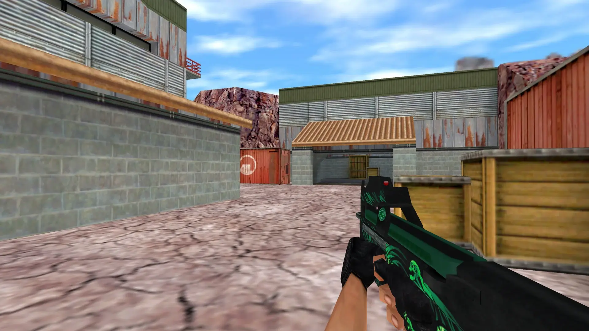 Default P90 Grim — de_nuke (first person)