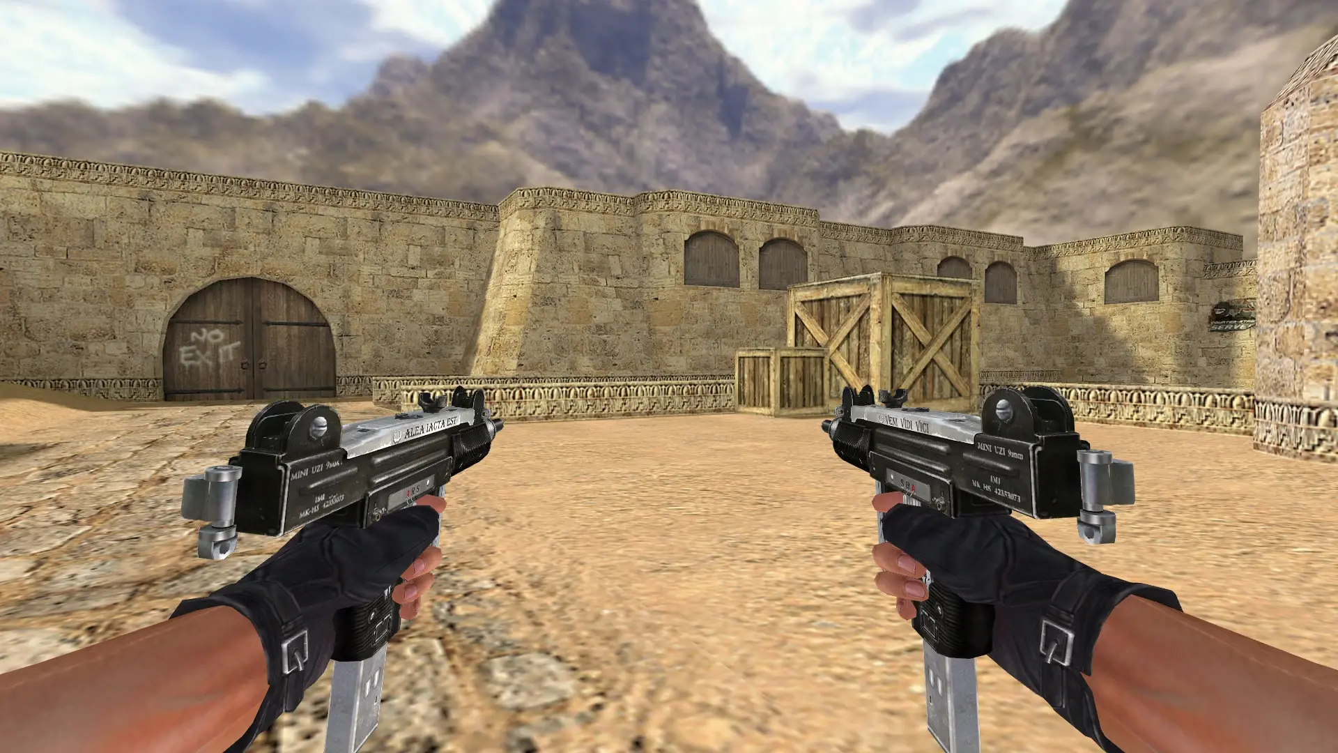 Dual Uzi — de_dust2 (first person)