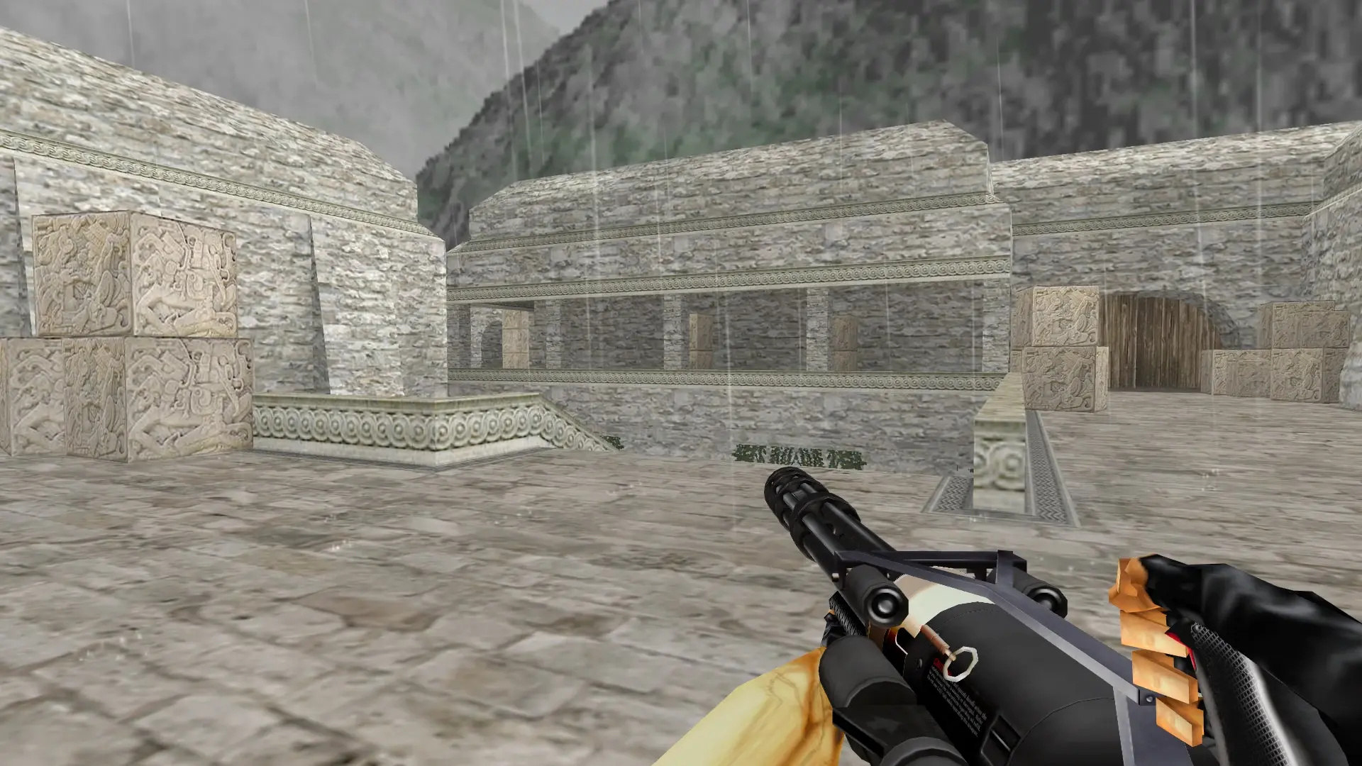 Minigun — de_aztec (first person)